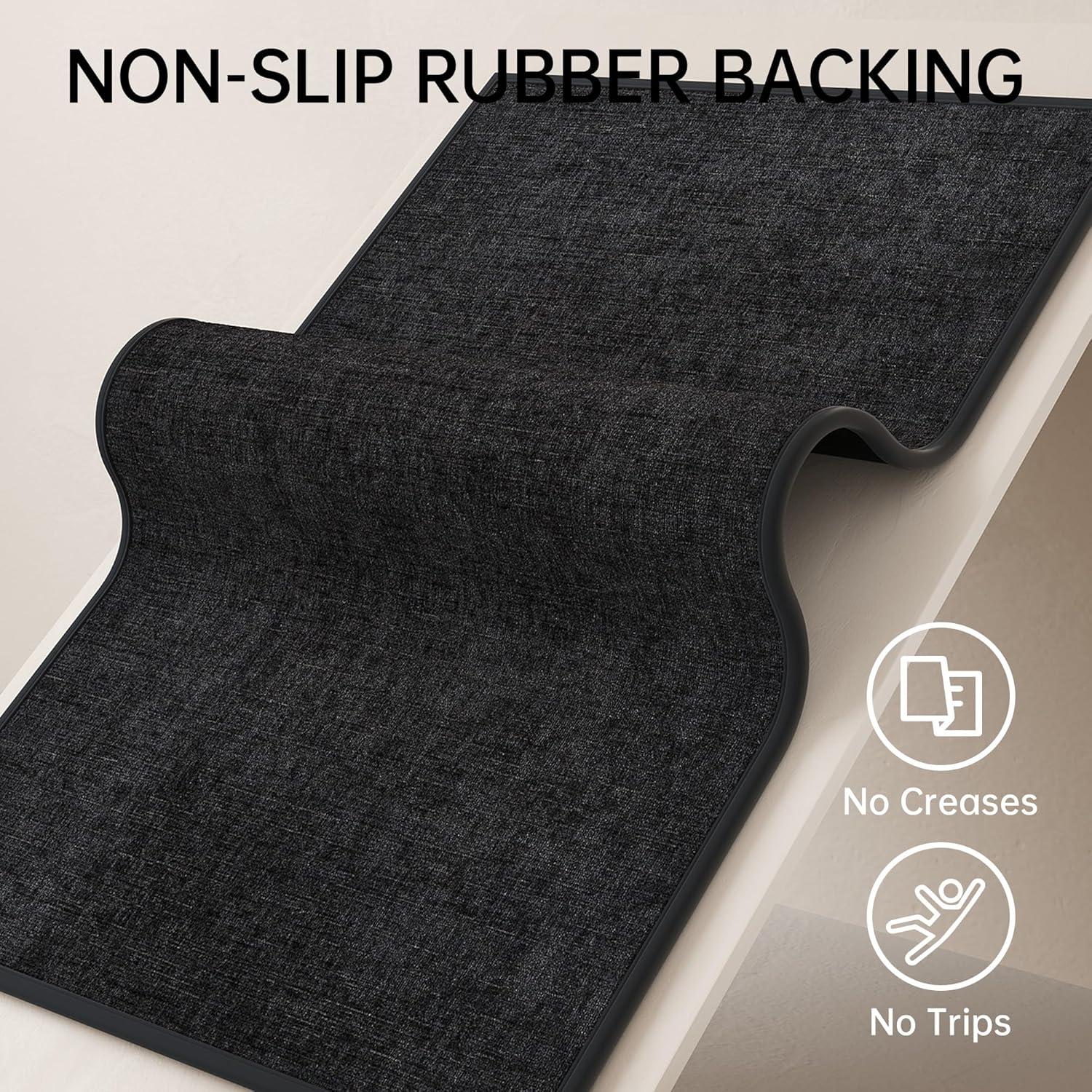 Alfombra de Baño Mecko 40x60cm Antideslizante Negra