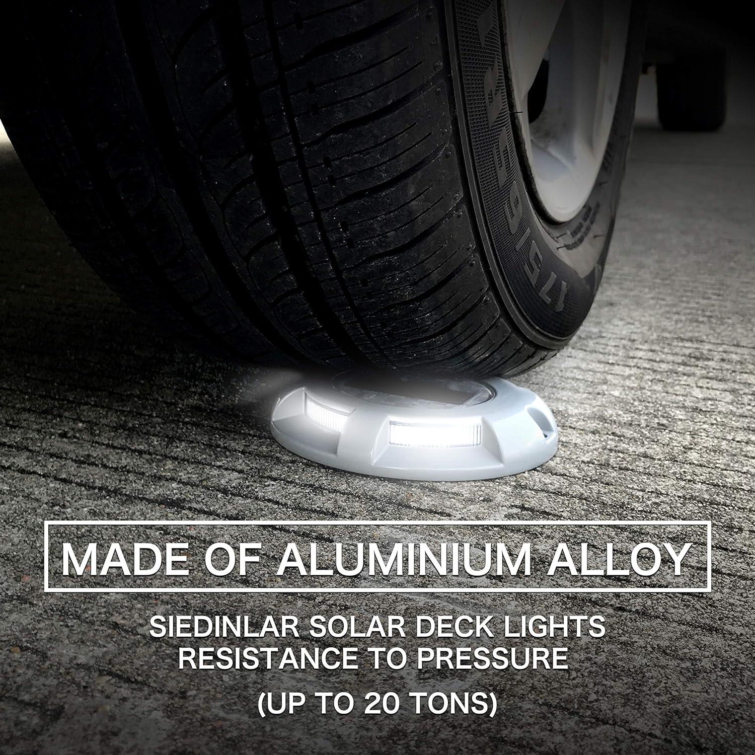 Luces Solares SIEDiNLAR LED 4 Paquete Impermeables