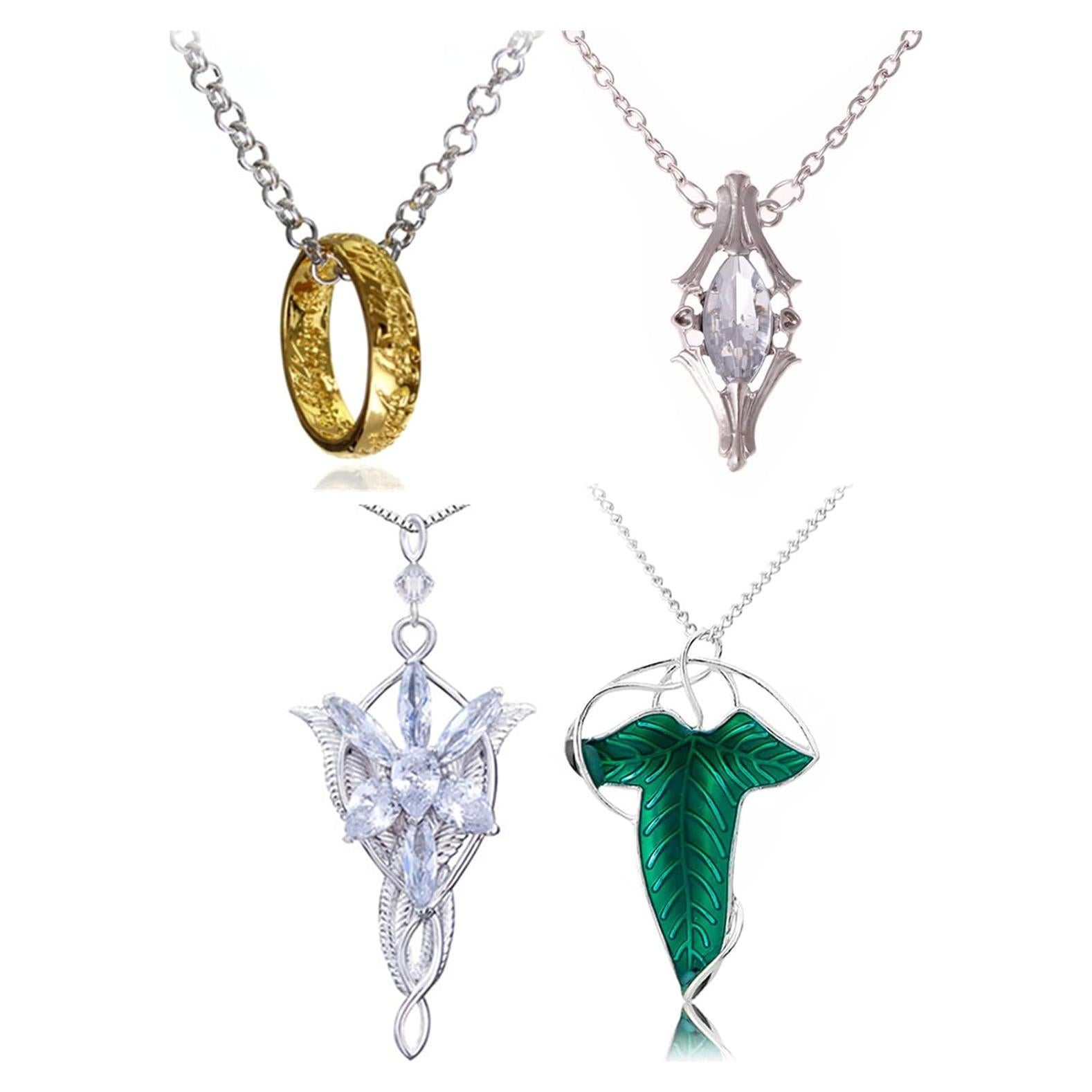 Collar Arwen Evenstar XHBTS 4 Piezas Joyería Cosplay