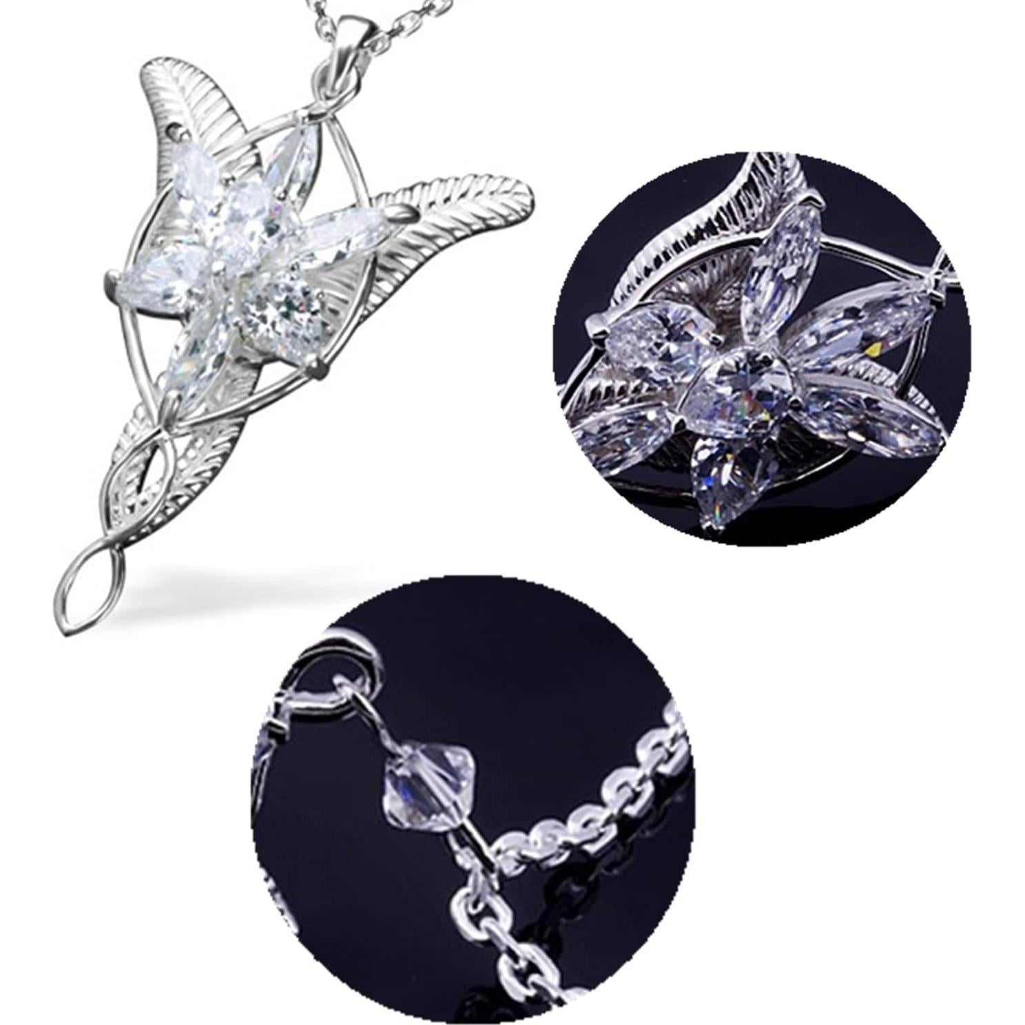 Collar Arwen Evenstar XHBTS 4 Piezas Joyería Cosplay