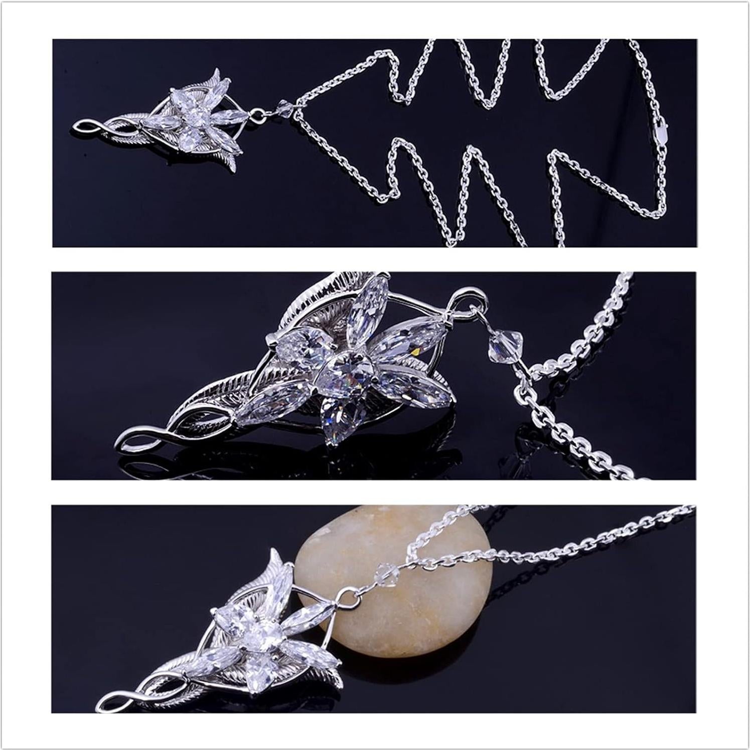 Collar Arwen Evenstar XHBTS 4 Piezas Joyería Cosplay