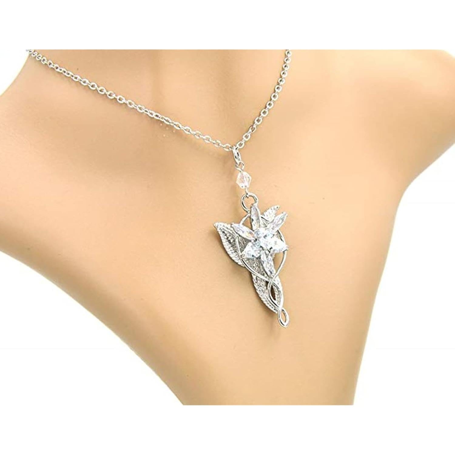 Collar Arwen Evenstar XHBTS 4 Piezas Joyería Cosplay