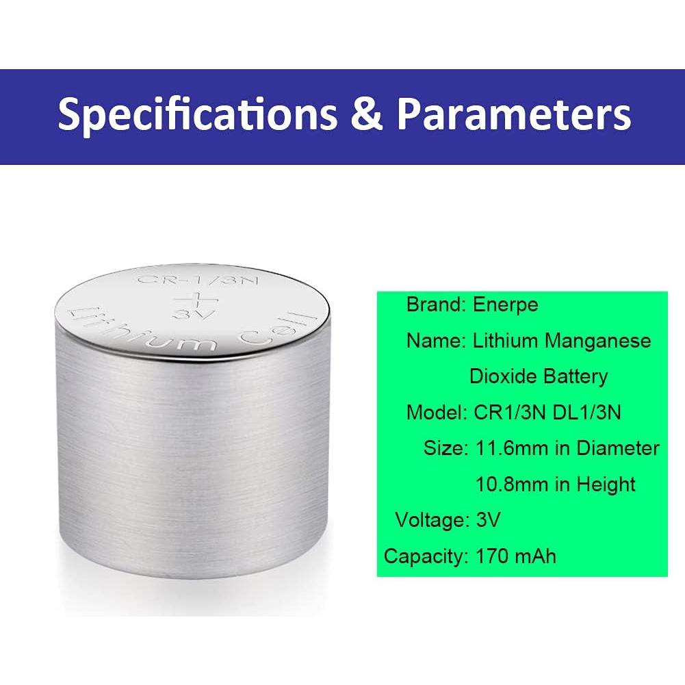 Batería de Litio Enerpe CR1/3N 170 mAh Paquete de 4