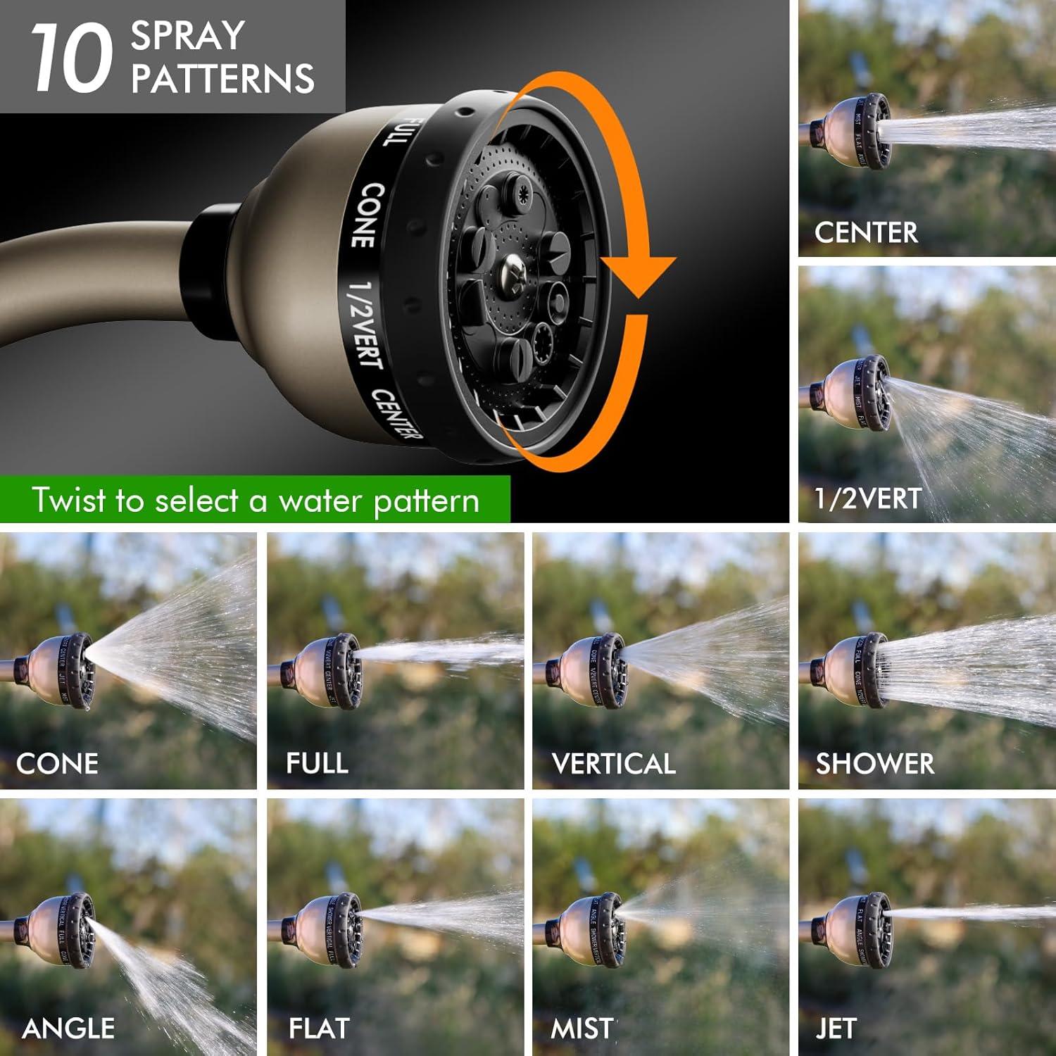 Varilla de Riego Restmo de Metal 38 cm 10 Patrones Rociado