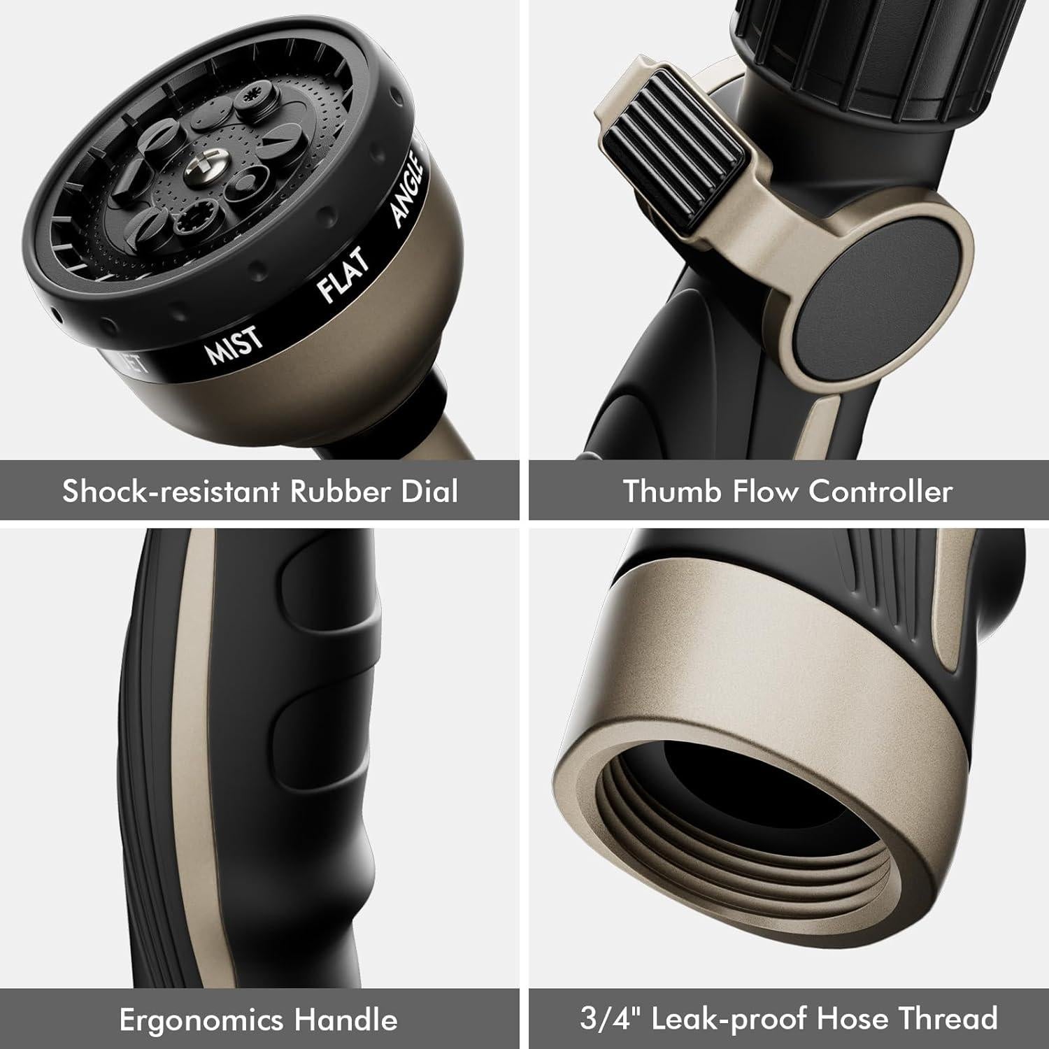 Varilla de Riego Restmo de Metal 38 cm 10 Patrones Rociado