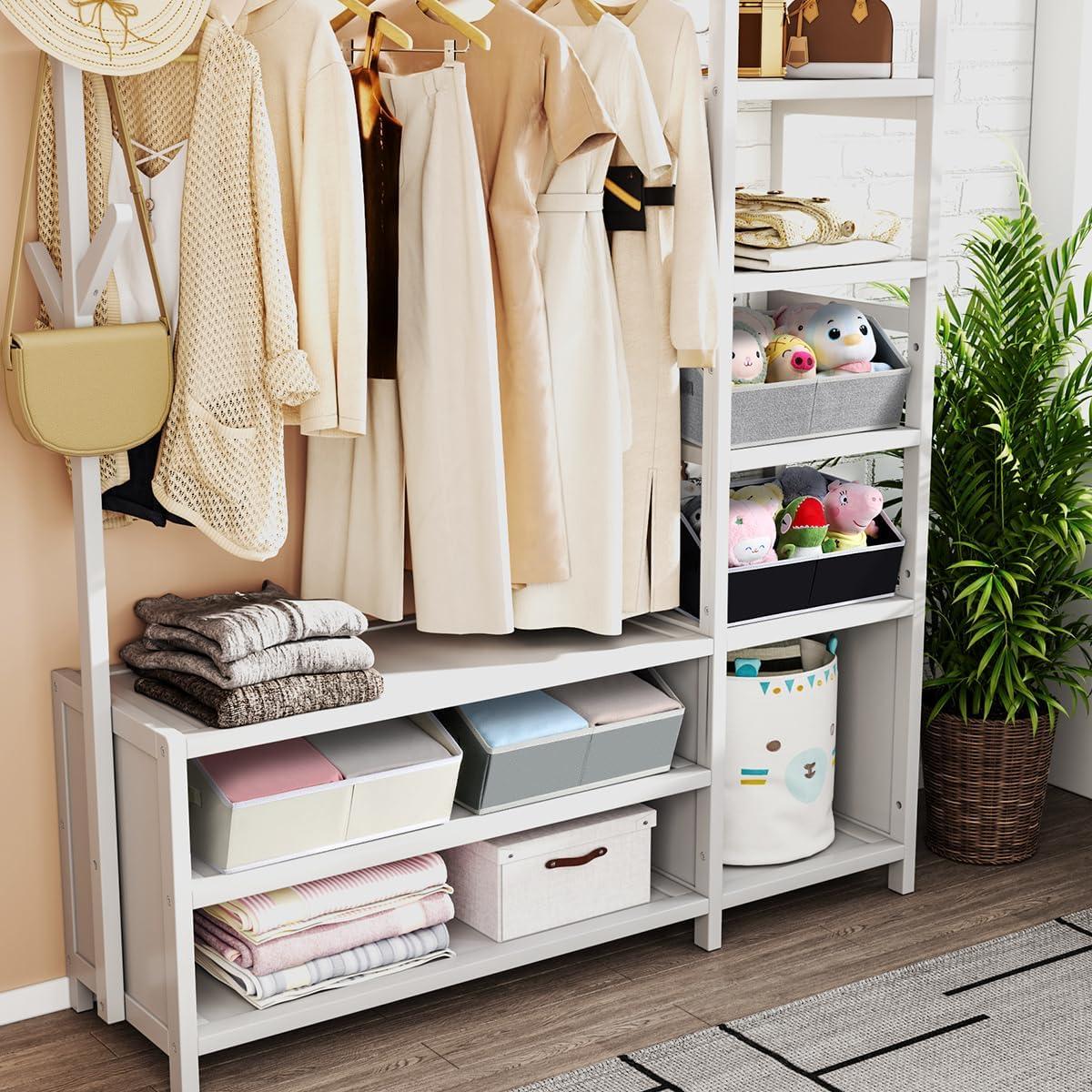 Cajas de Almacenamiento Trapezoidales Easortm 6 Piezas Beige