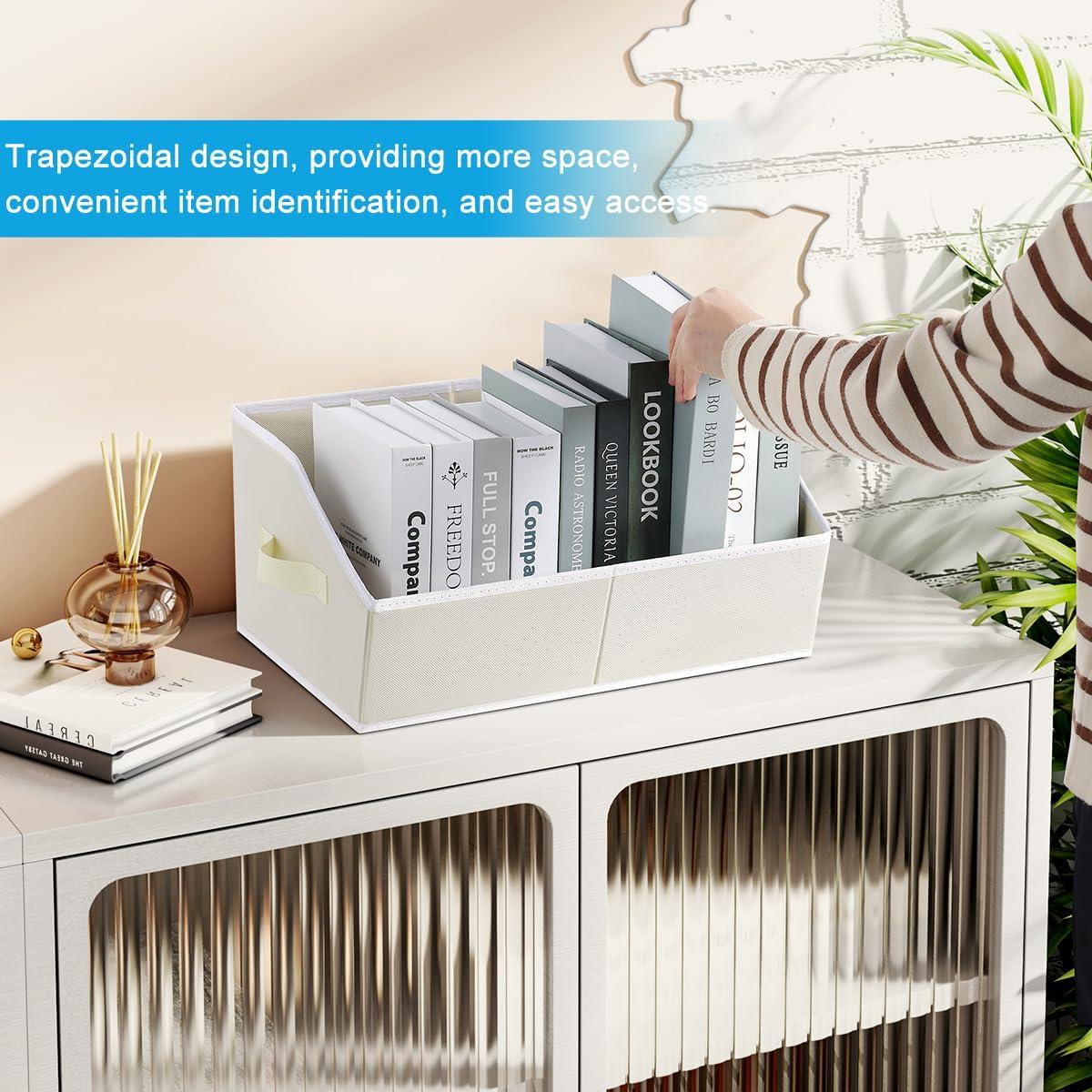 Cajas de Almacenamiento Trapezoidales Easortm 6 Piezas Beige