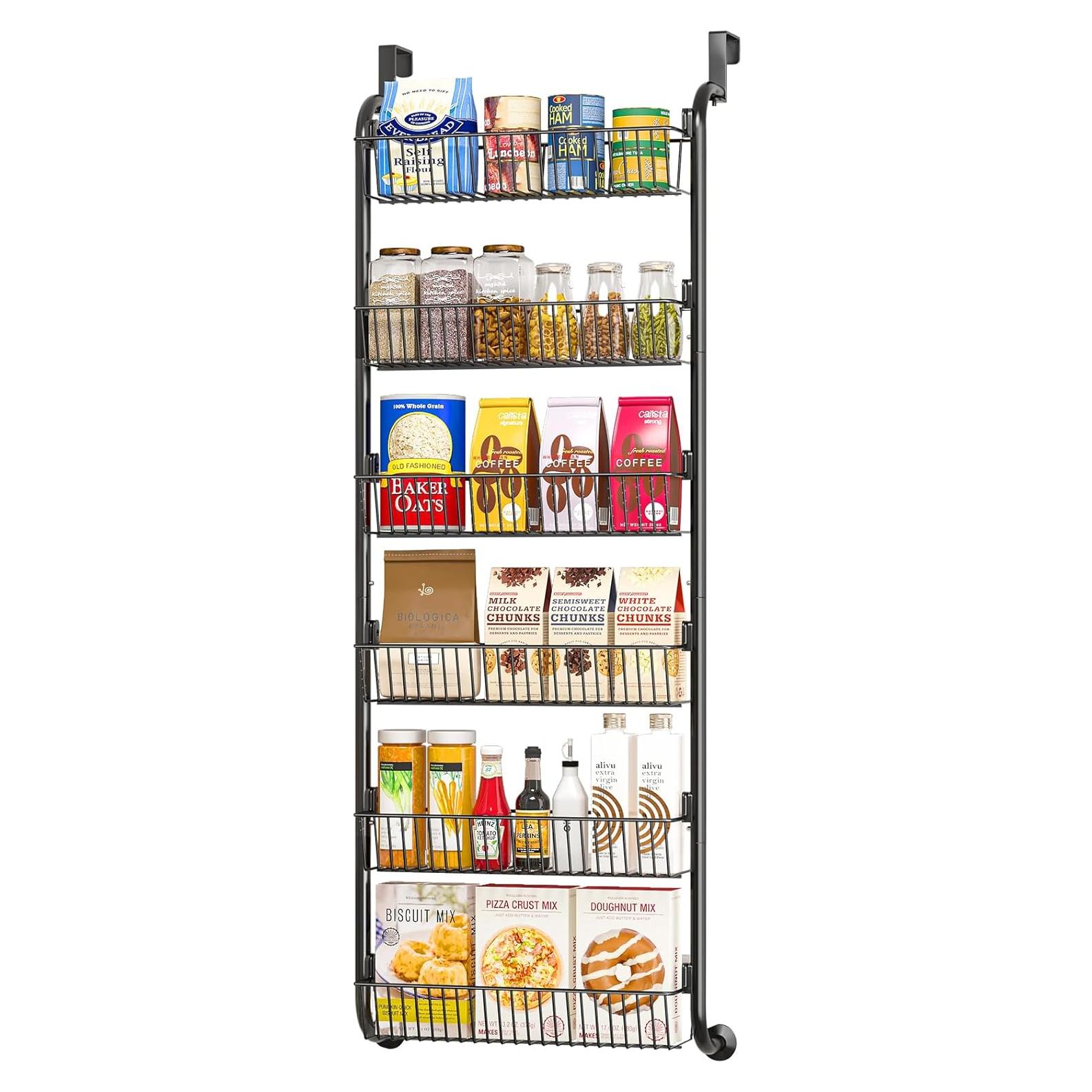 Estante Organizador de Especias MIAOLI 6 Niveles Negro