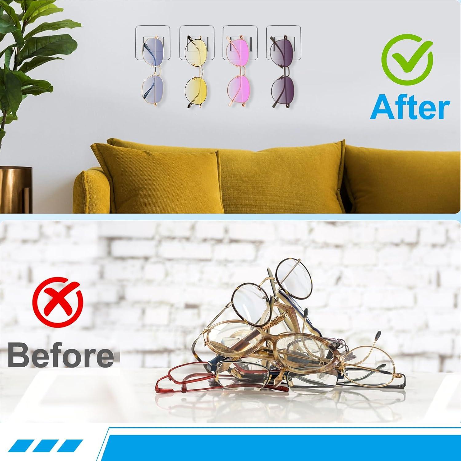 Organizador de Gafas de Sol Douildhaiy, 4 Soportes Acrílicos Transparentes