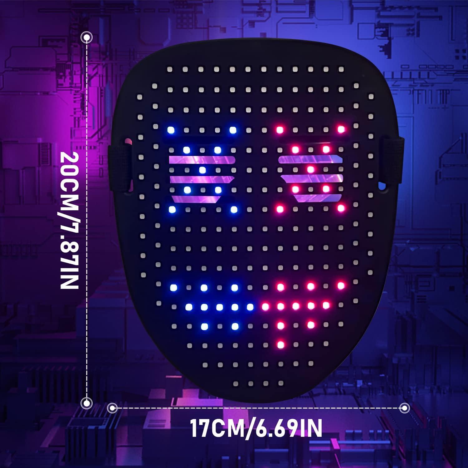 Máscara LED Depointer Life Unisex con Detección de Gestos