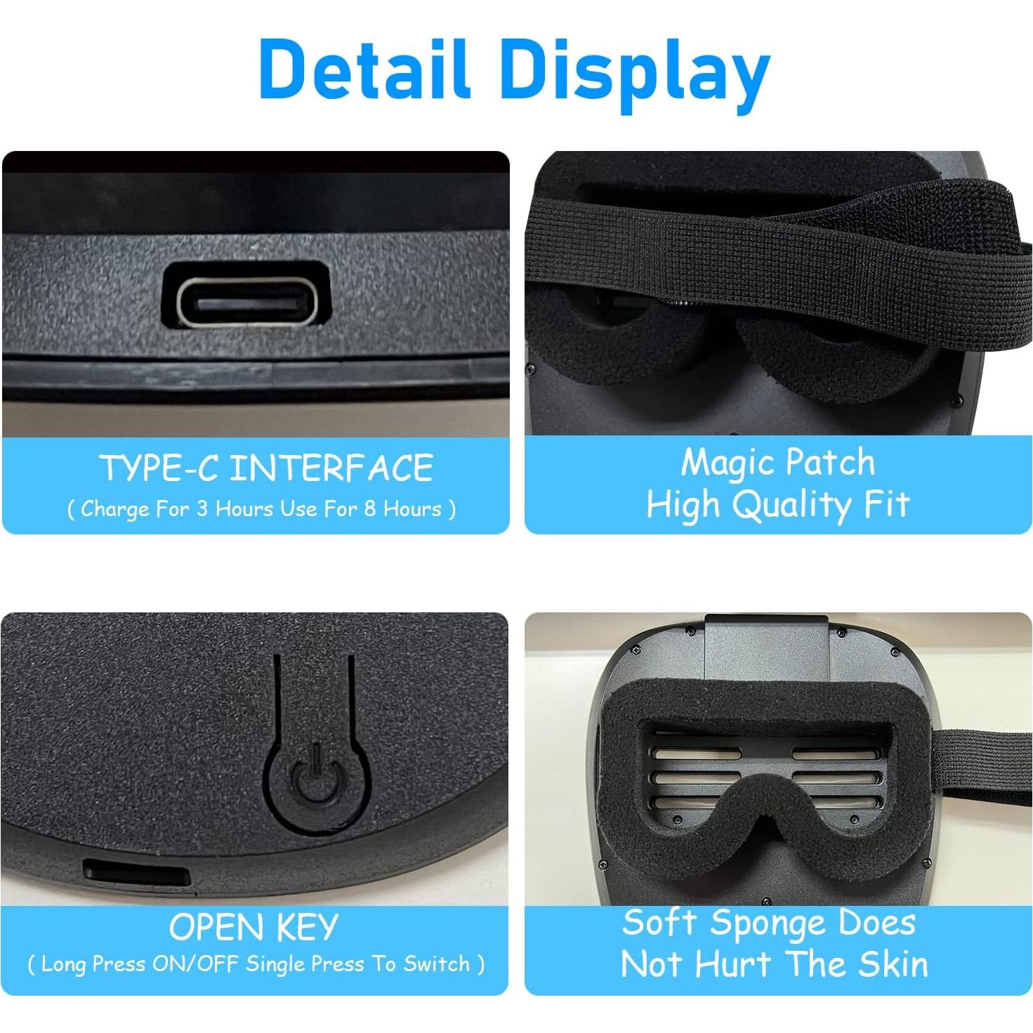 Máscara LED Depointer Life Unisex con Detección de Gestos