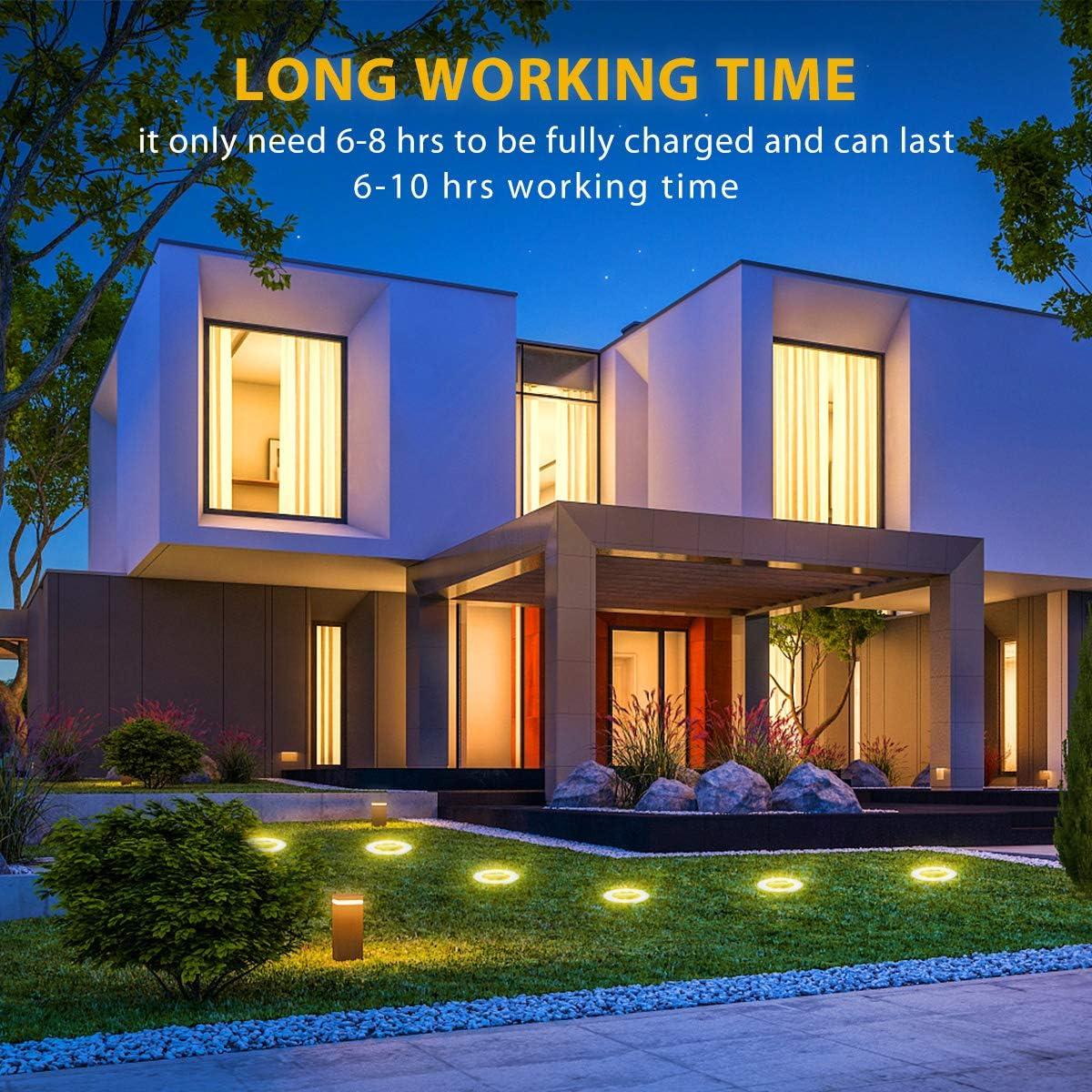 Paquete de 12 luces solares LED Flalivi para jardín IP65