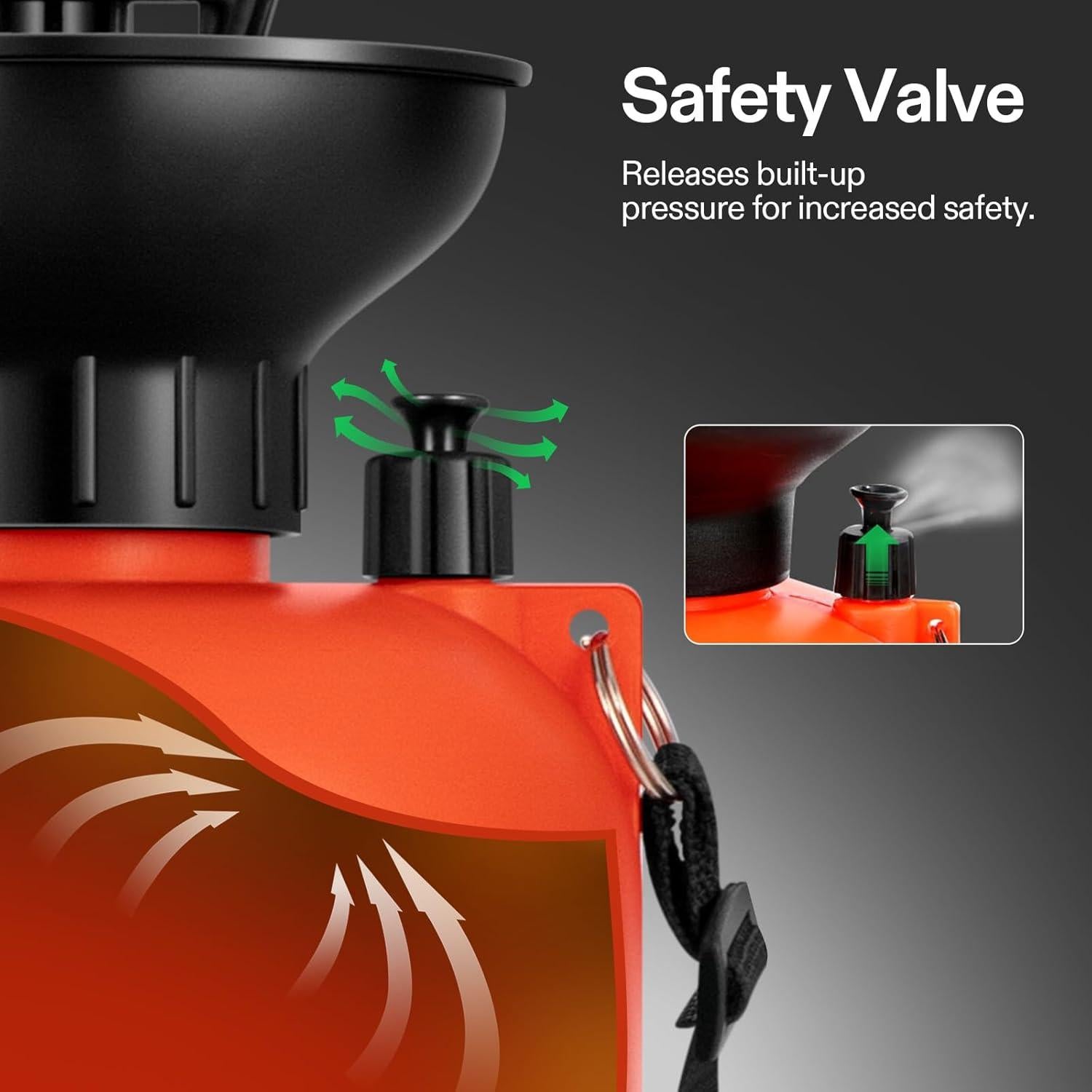 Pulverizador de Presión VIVOSUN 3L Naranja con Correa Ajustable