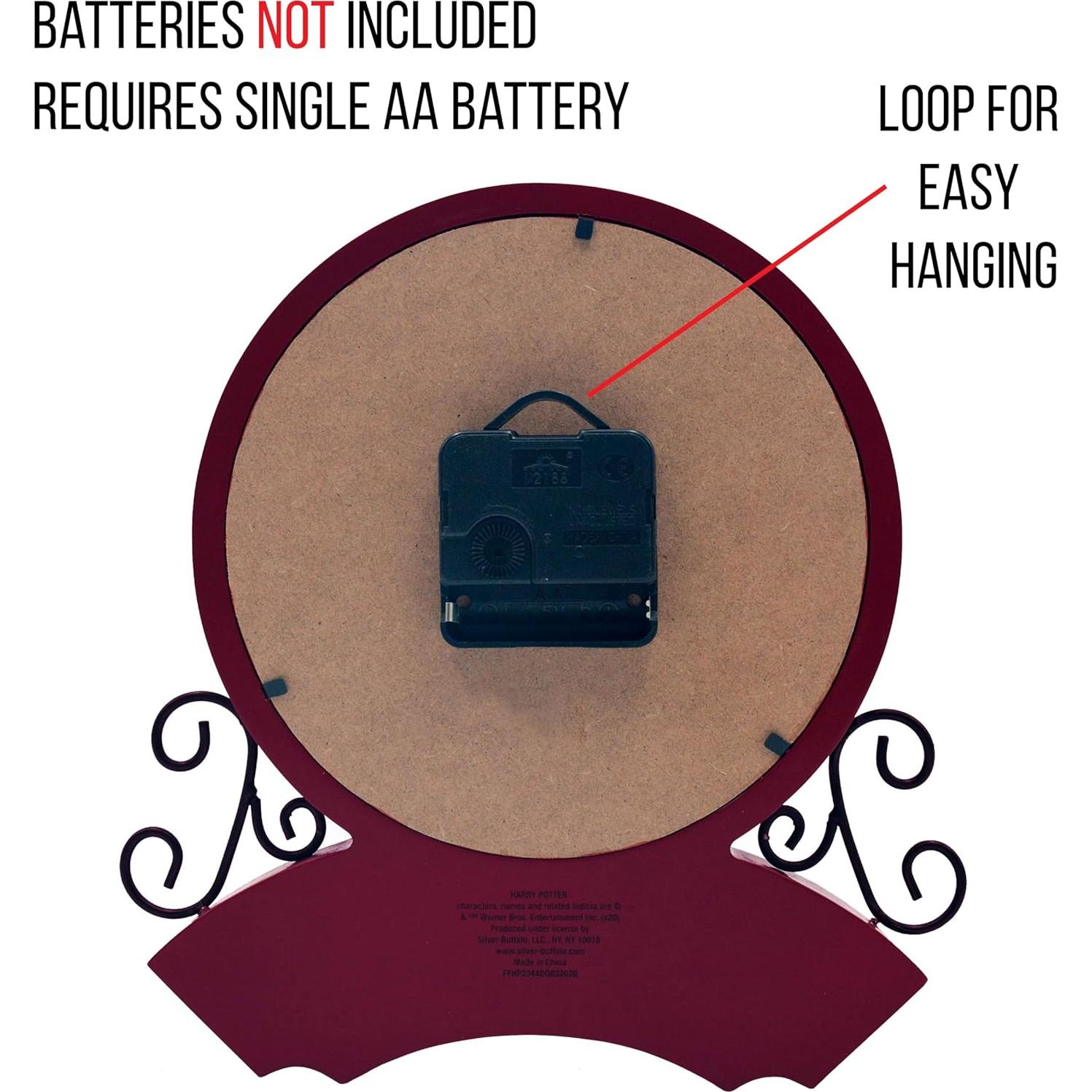 Reloj de pared Harry Potter Silver Buffalo 24x21 cm