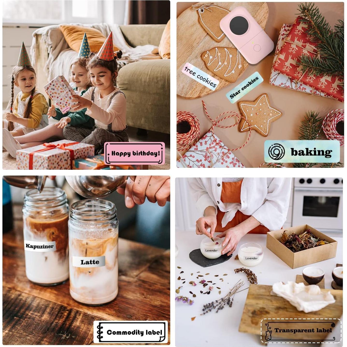 Impresora de Etiquetas Phomemo D30 Mini Bluetooth 3 Rollos