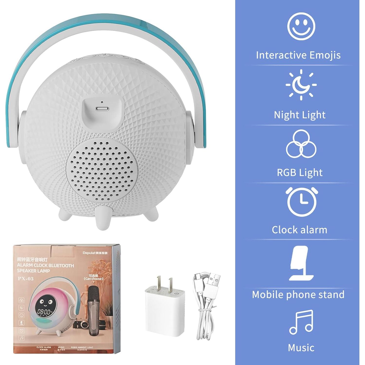 LOVME Kids Alarm Clock, Ready to Rise Sleep Training Clock With Night Lights, Sound Machine, OK to Wake, Gift Ideas for Toddler Boy Girl