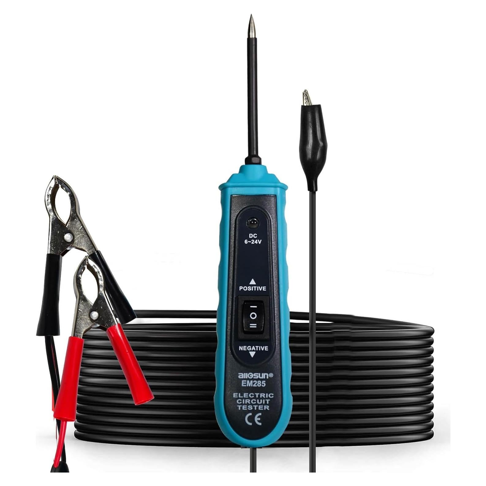 Probador de Circuito Eléctrico Allsun EM285 6-24V DC 5m