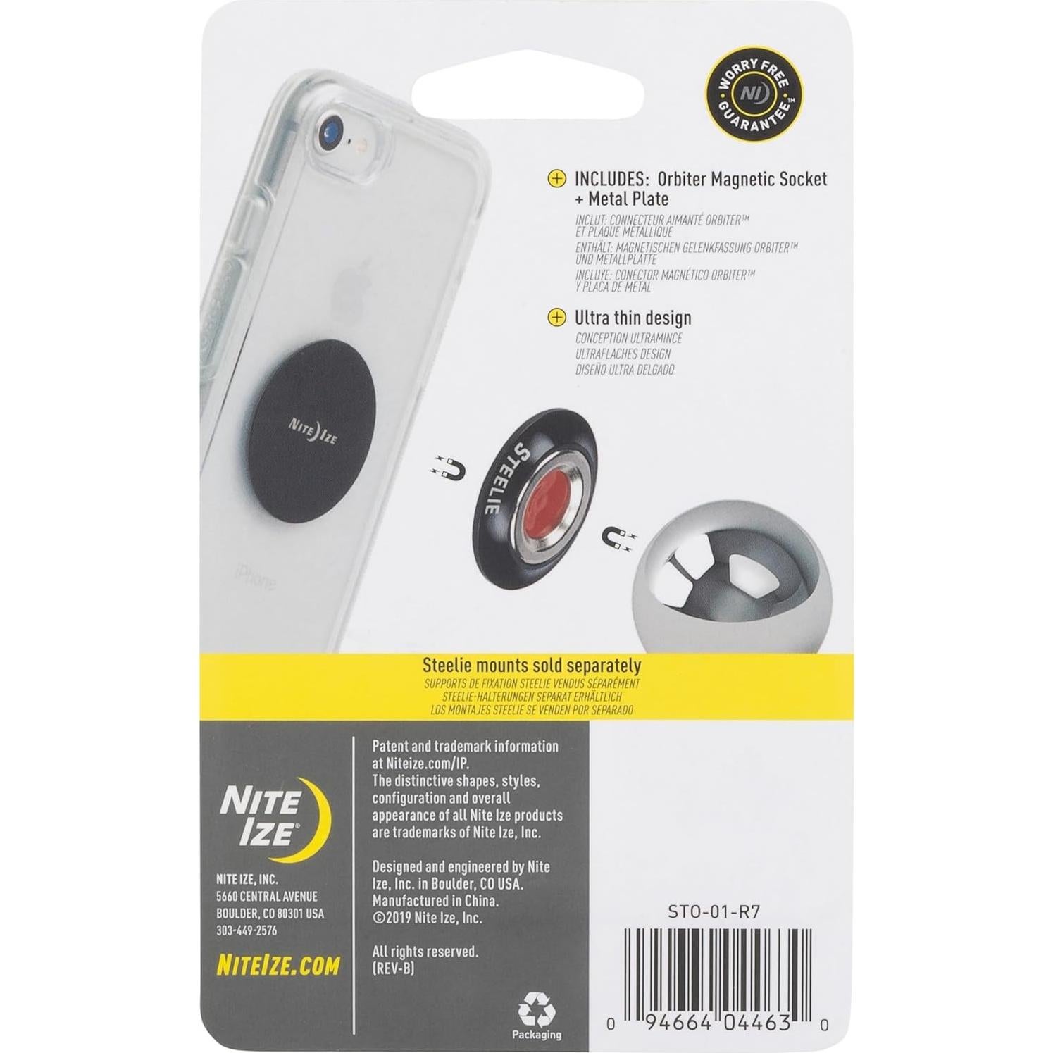 Soporte Magnético Nite Ize Steelie Orbiter para Teléfono Móvil