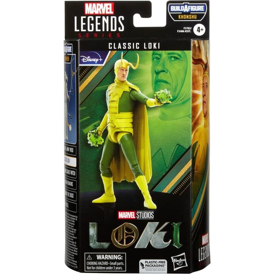 Figura de acción Classic Loki Marvel Legends 15 cm con accesorios