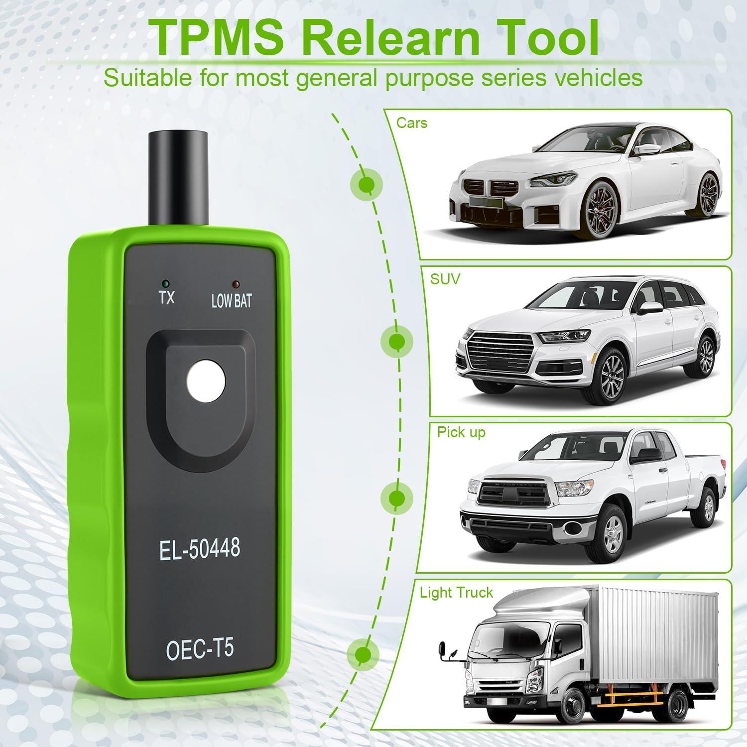 Herramienta TPMS ALPMOSN EL-50448 Verde - Reaprendizaje y Reinicio