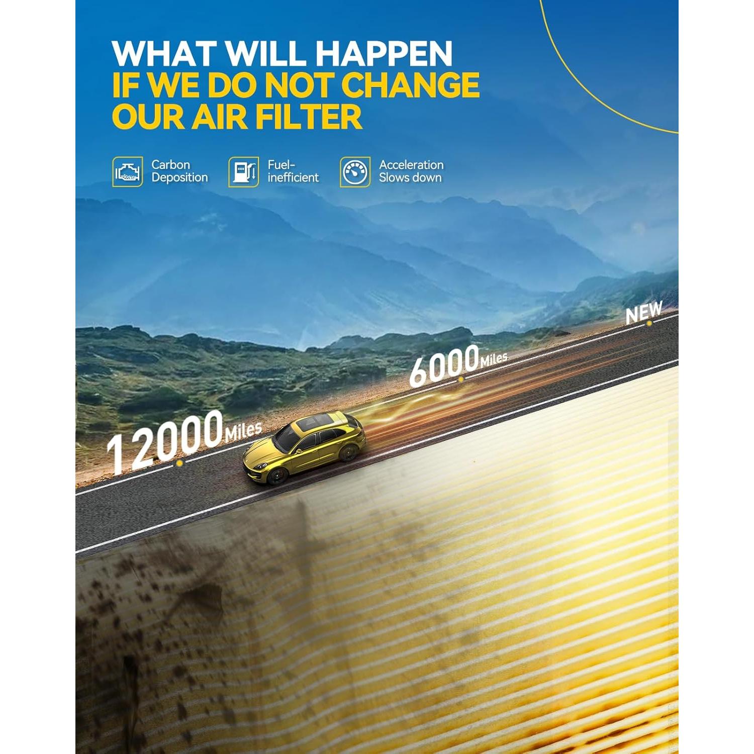 Filtro de aire del motor PHILTOP CA12268 para Audi 2017-2024