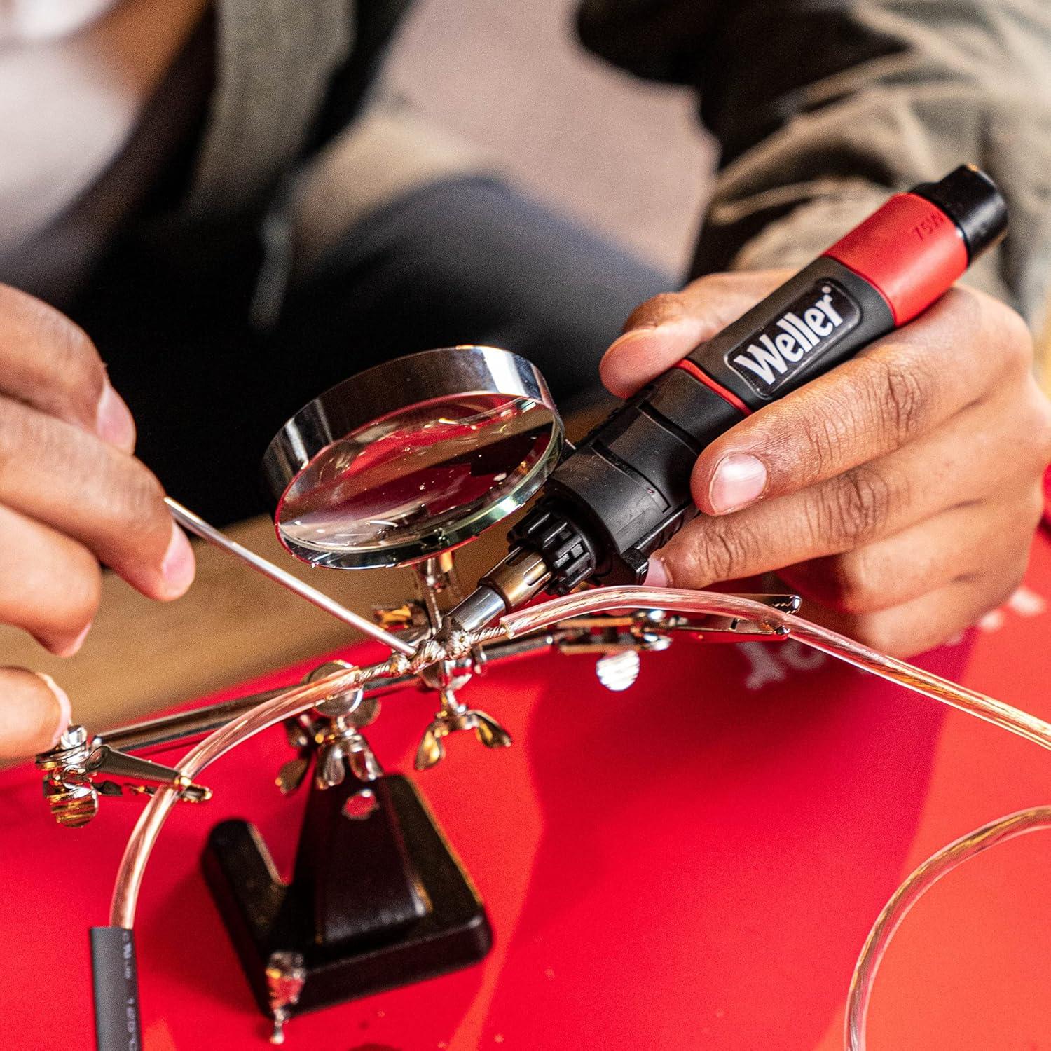 Soldador Inalámbrico Weller 75W con Herramienta de Calor