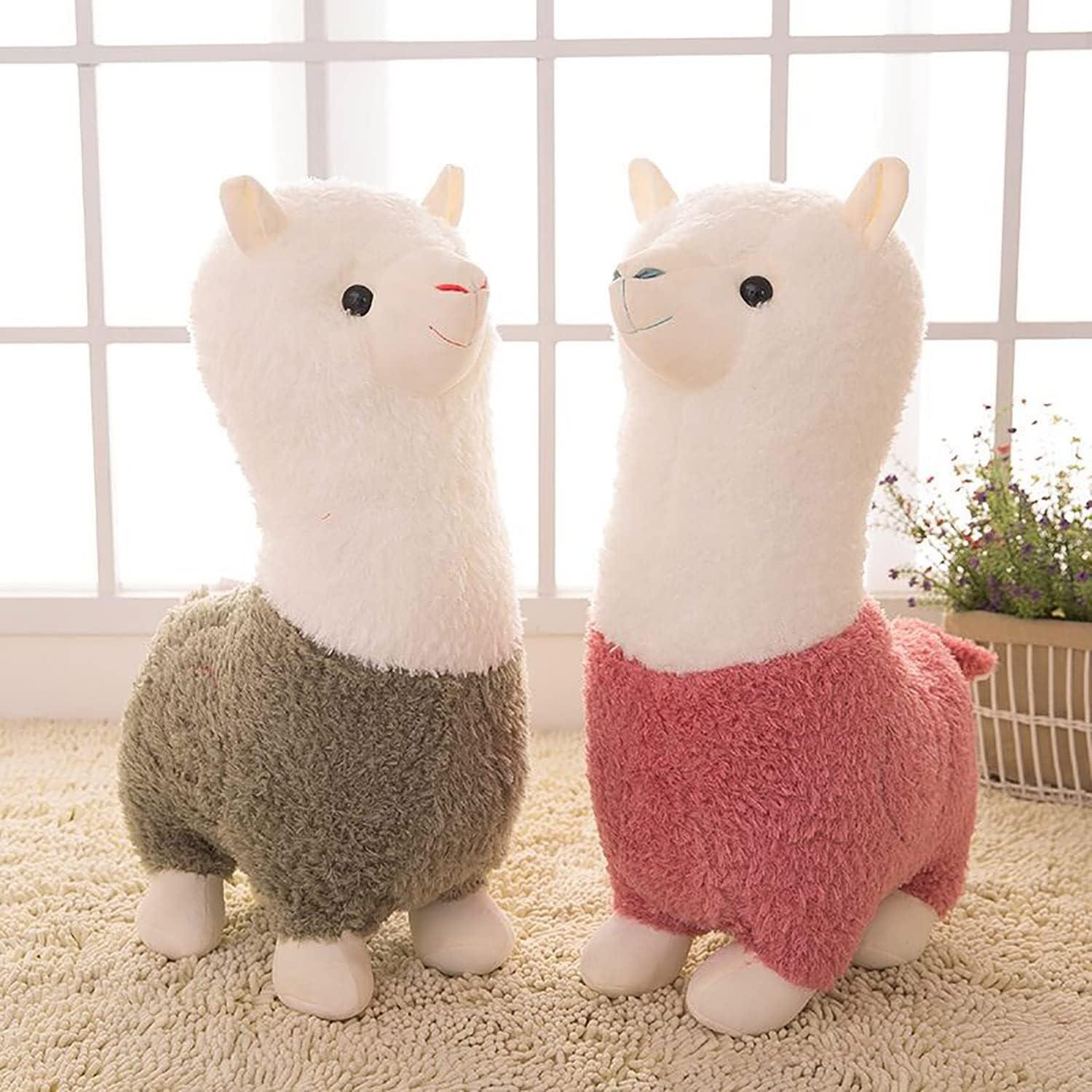 Llama Stuffed Animal Cute Llama Plush Alpaca Toy 9.8 inch for Girls Boys 2 Pieces(Alpaca)