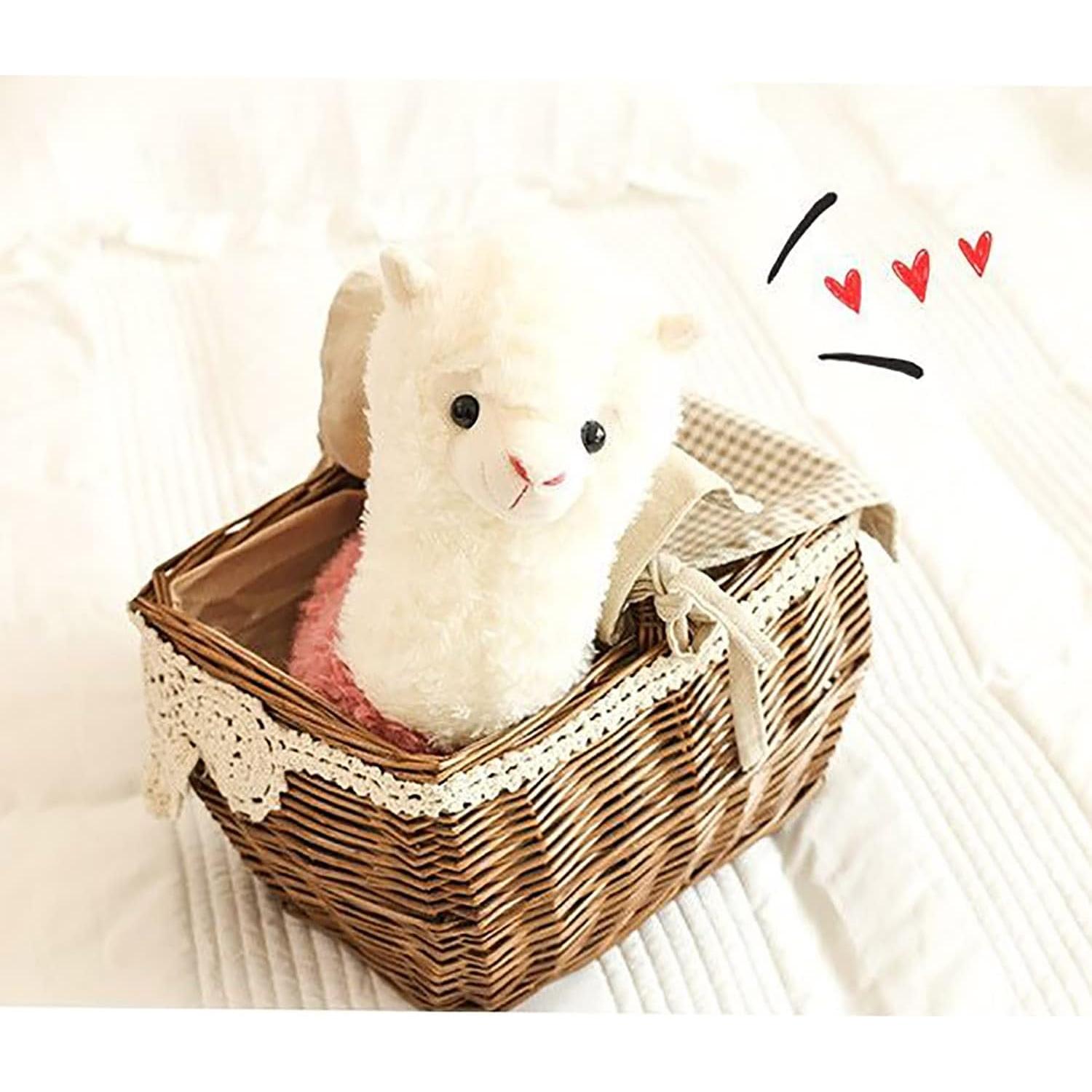 Llama Stuffed Animal Cute Llama Plush Alpaca Toy 9.8 inch for Girls Boys 2 Pieces(Alpaca)