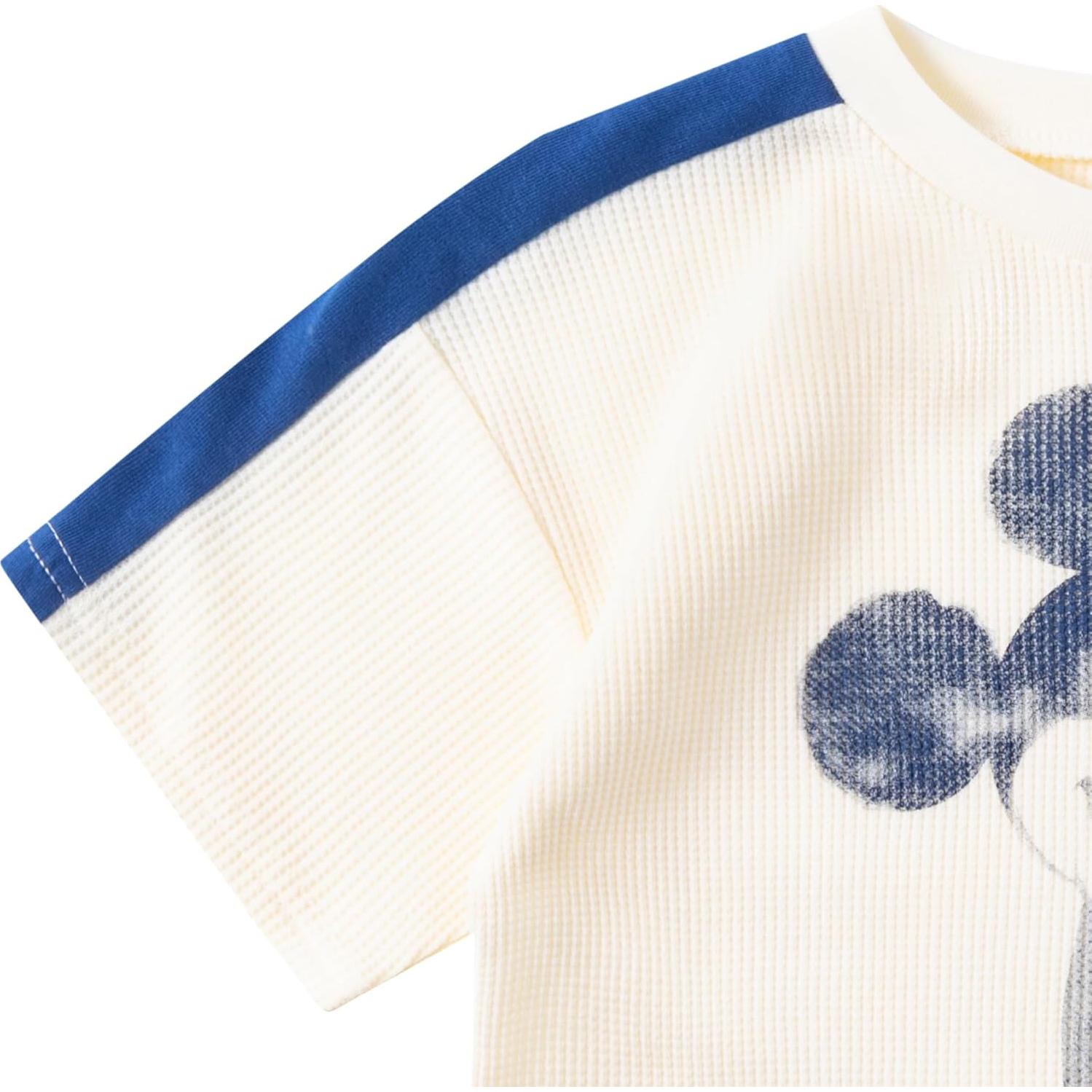 Conjunto corto Mickey Mouse Disney para niños 3T blanco