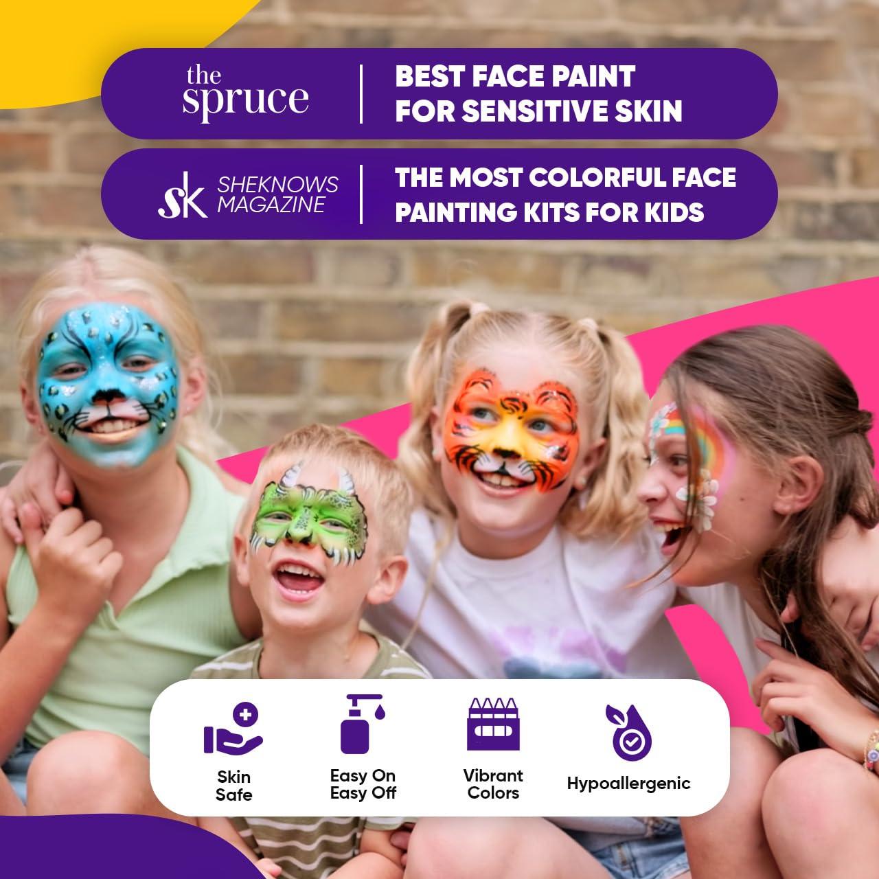 Kit de Pintura Facial Blue Squid para Niños - 12 Colores