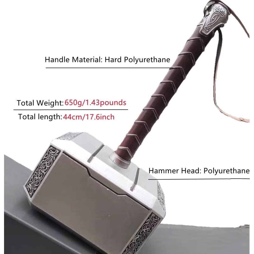 Martillo de Cosplay Damdos 44cm Hacha de Espuma PU