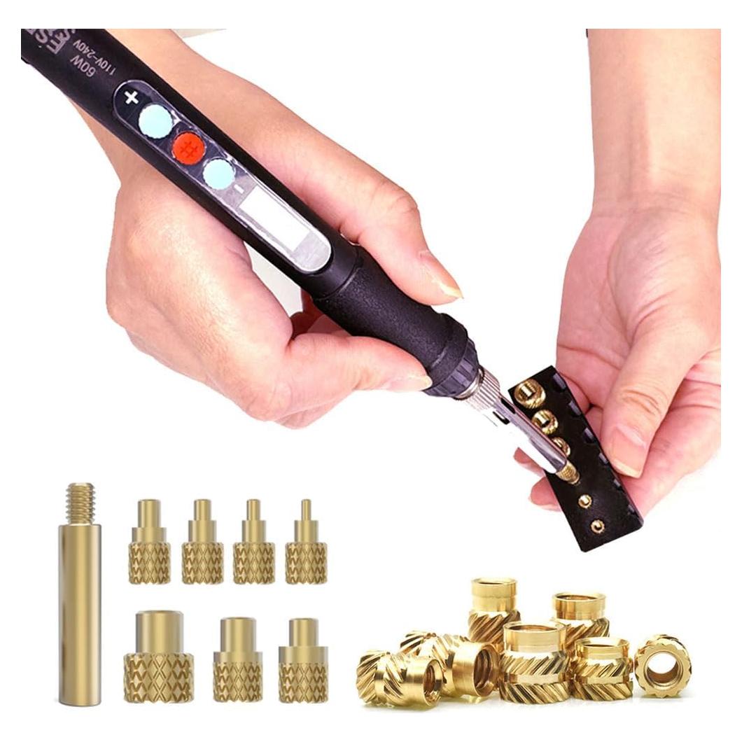 Soldador Digital Cxydm 60W con 100 Piezas de Inserciones