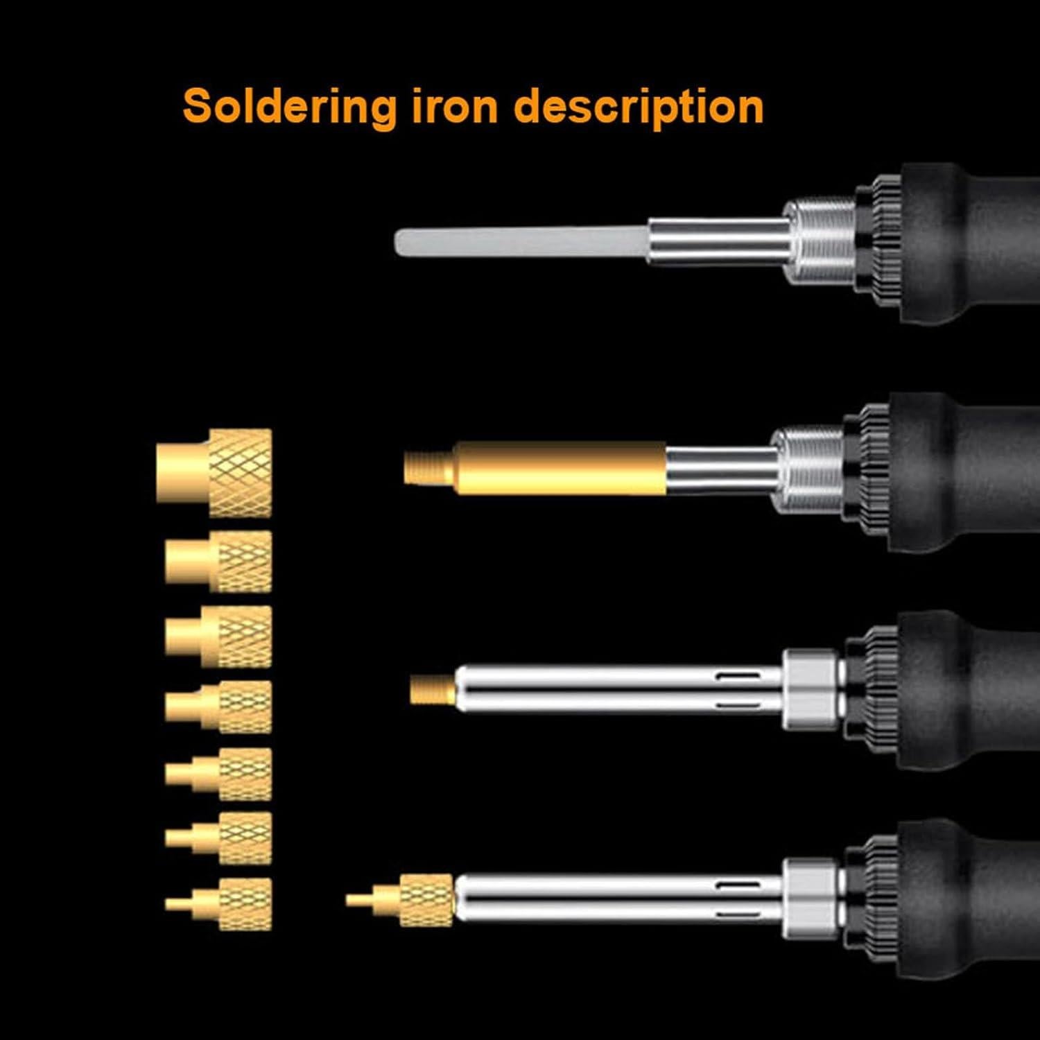 Soldador Digital Cxydm 60W con 100 Piezas de Inserciones