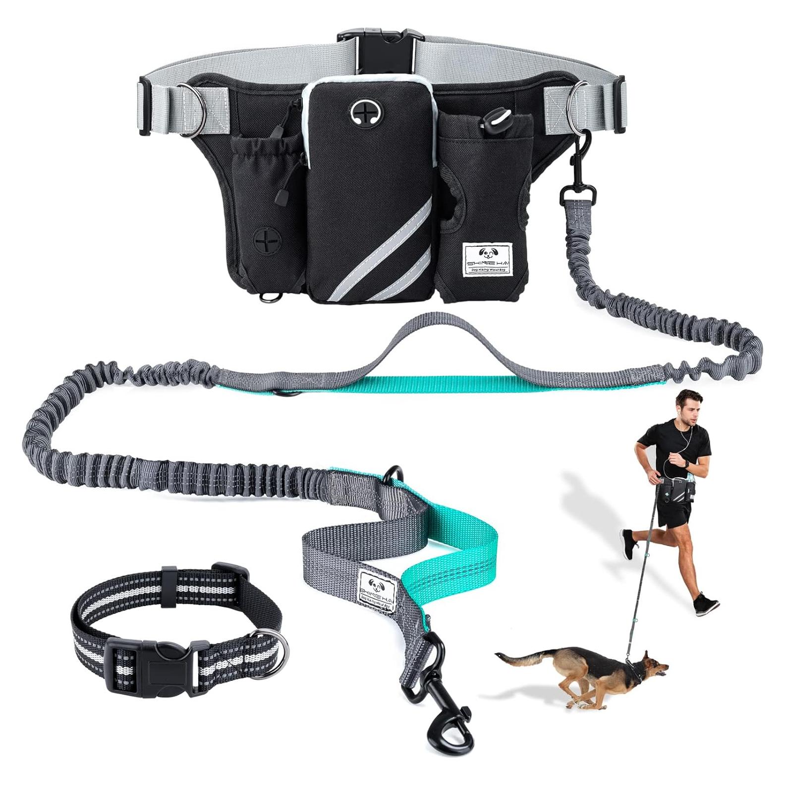 Correa para Perros Manos Libres Shine Hai con Doble Bungee