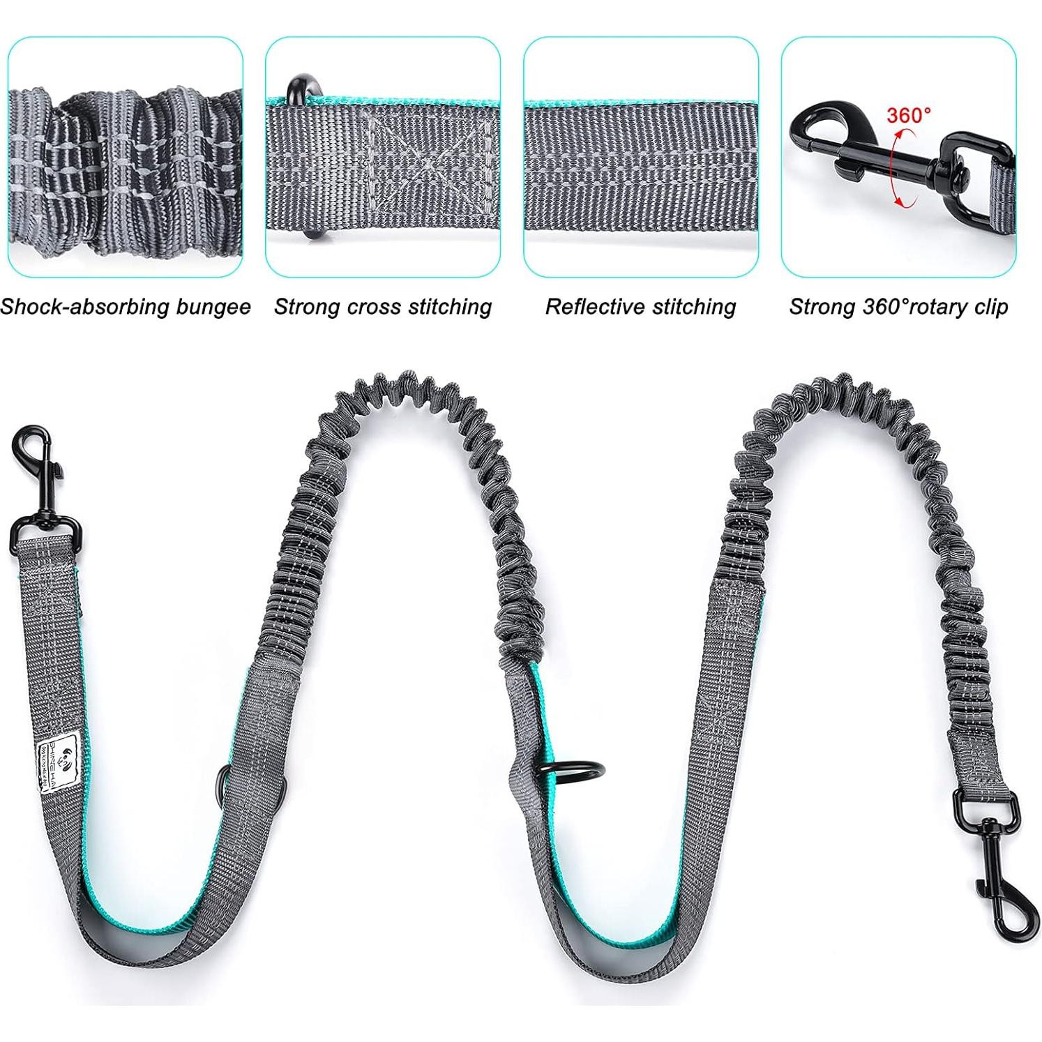 Correa para Perros Manos Libres Shine Hai con Doble Bungee