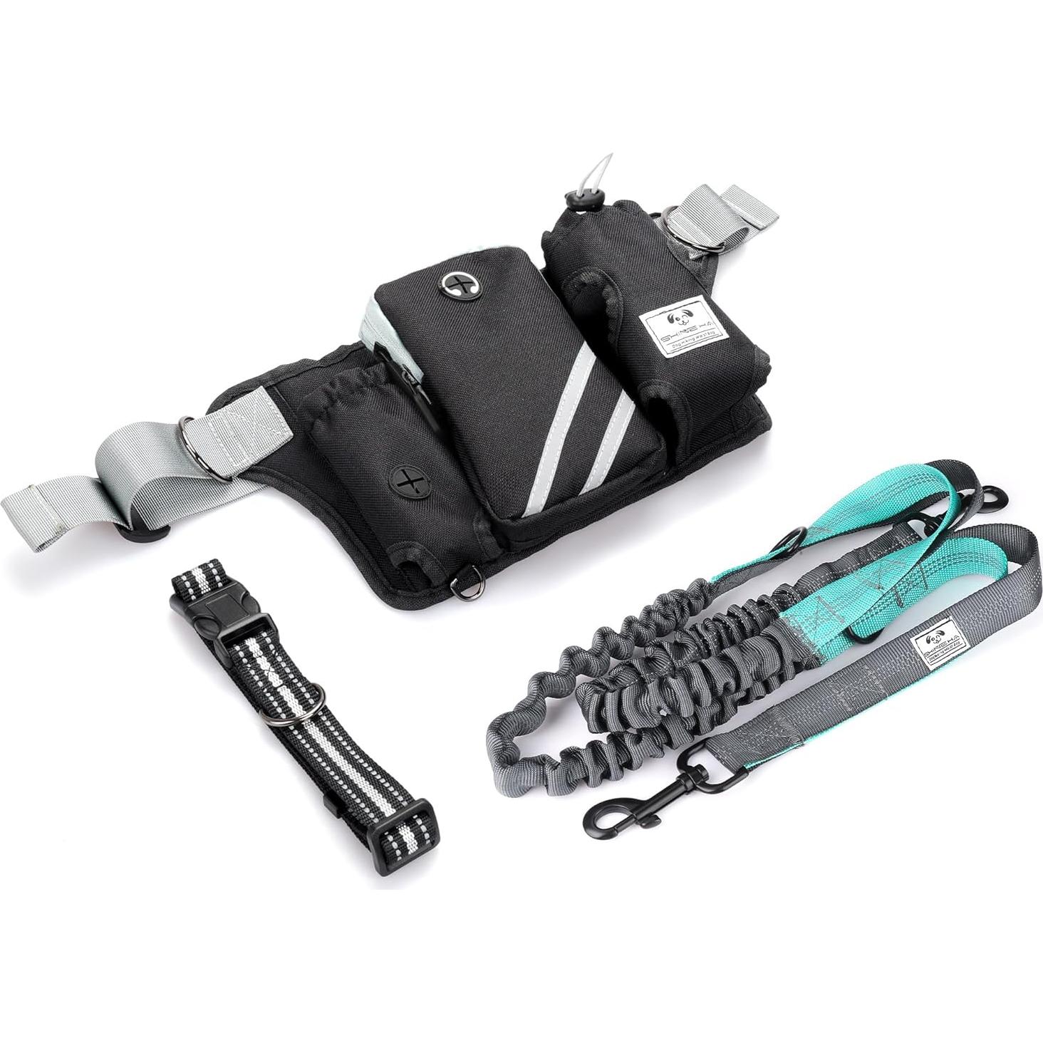 Correa para Perros Manos Libres Shine Hai con Doble Bungee