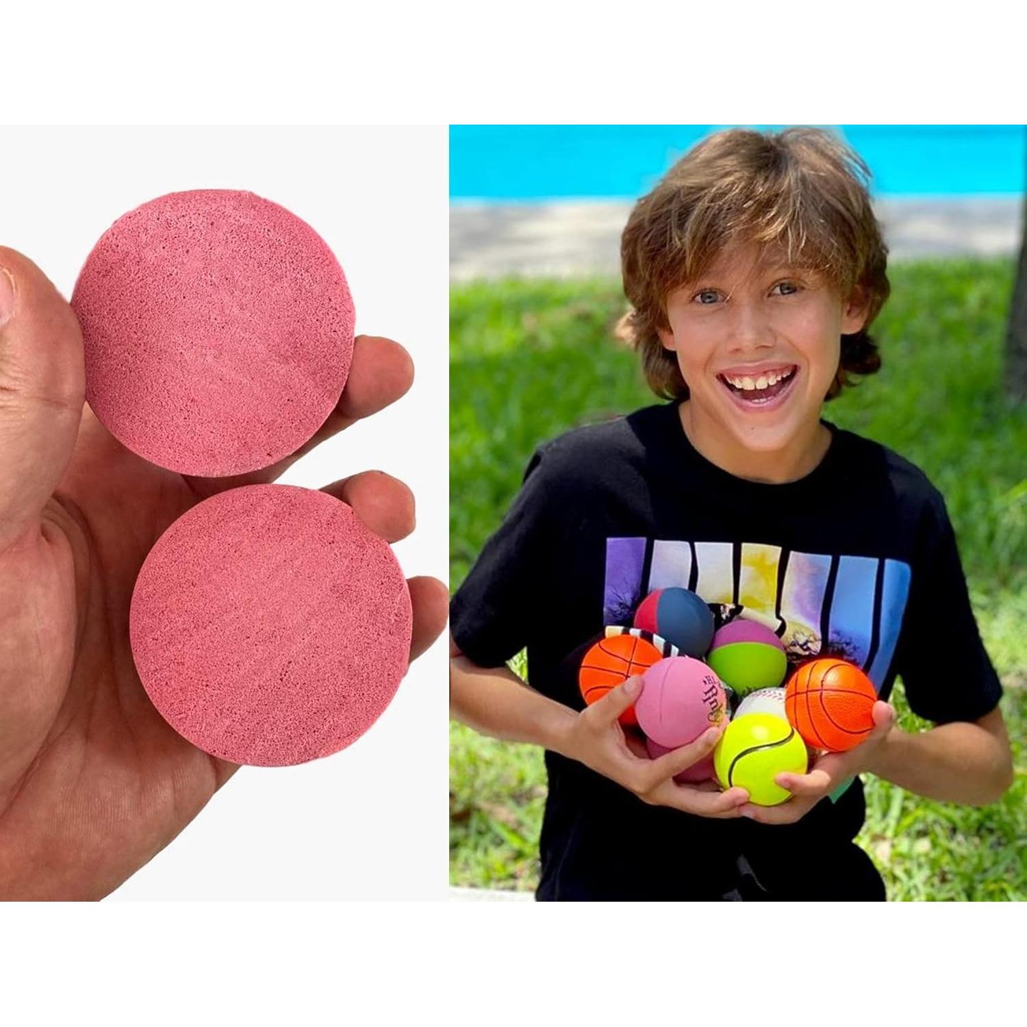 Pelota Rebotadora Rosa JA-RU 6.35cm para Niños y Adultos