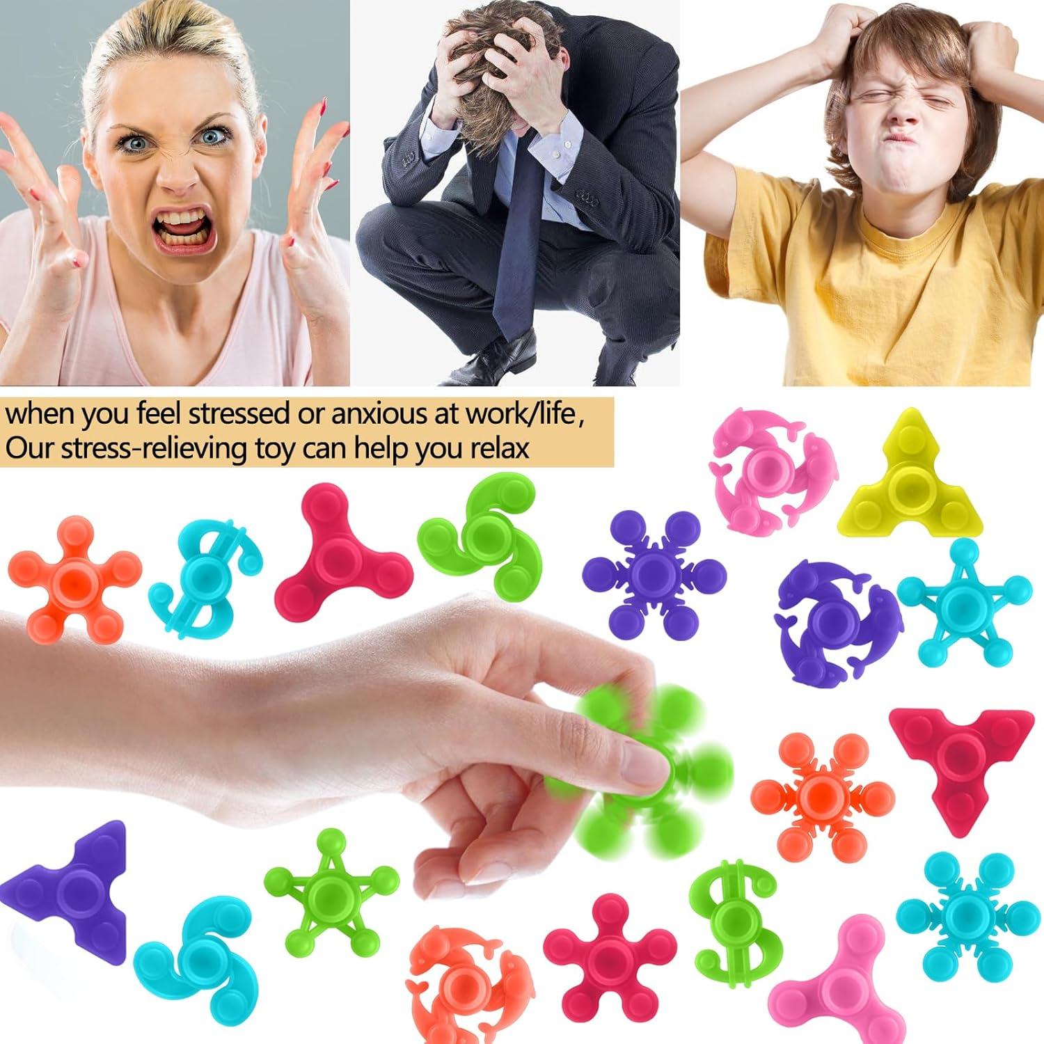 100 Mini Fidget Spinners Antiestrés Riferg Multicolor