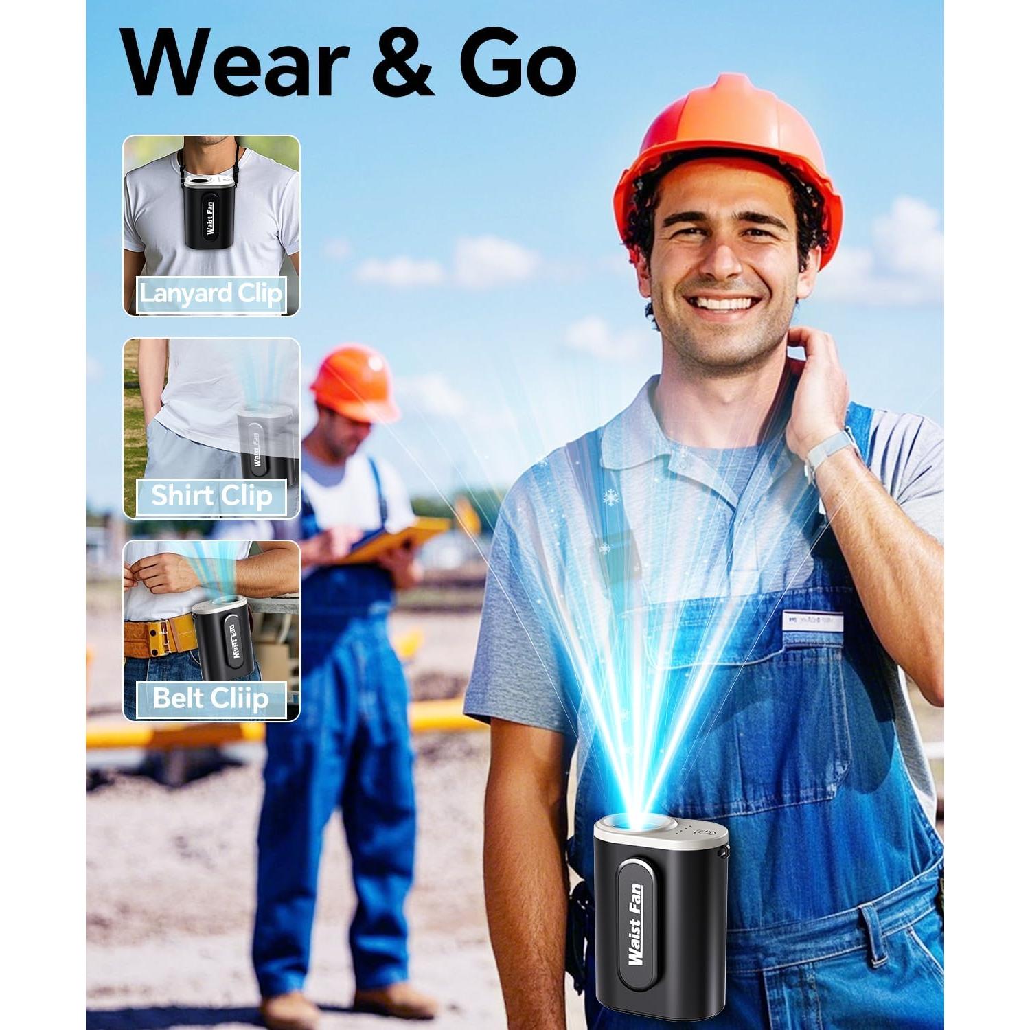 Ventilador Personal Portátil Minlebao HY-8011 Negro 4 Velocidades