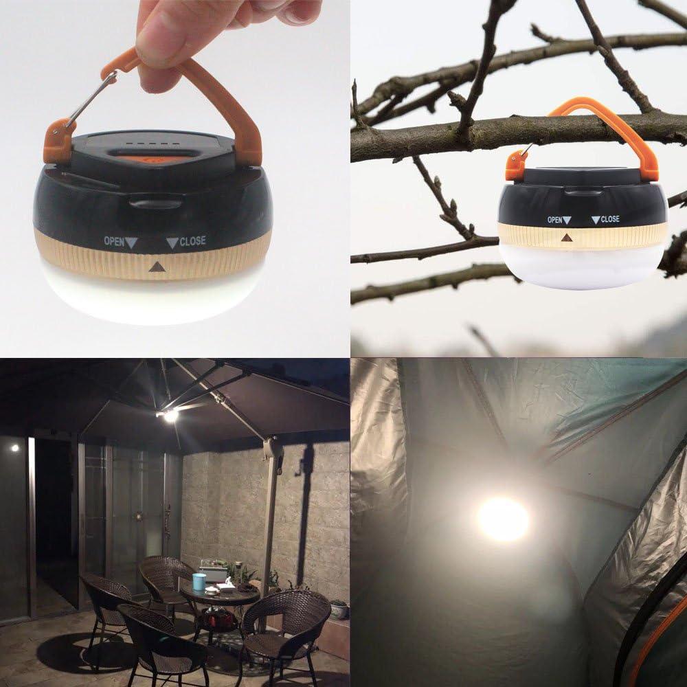 Paquete de 2 Linternas LED Portátiles AuKvi para Camping