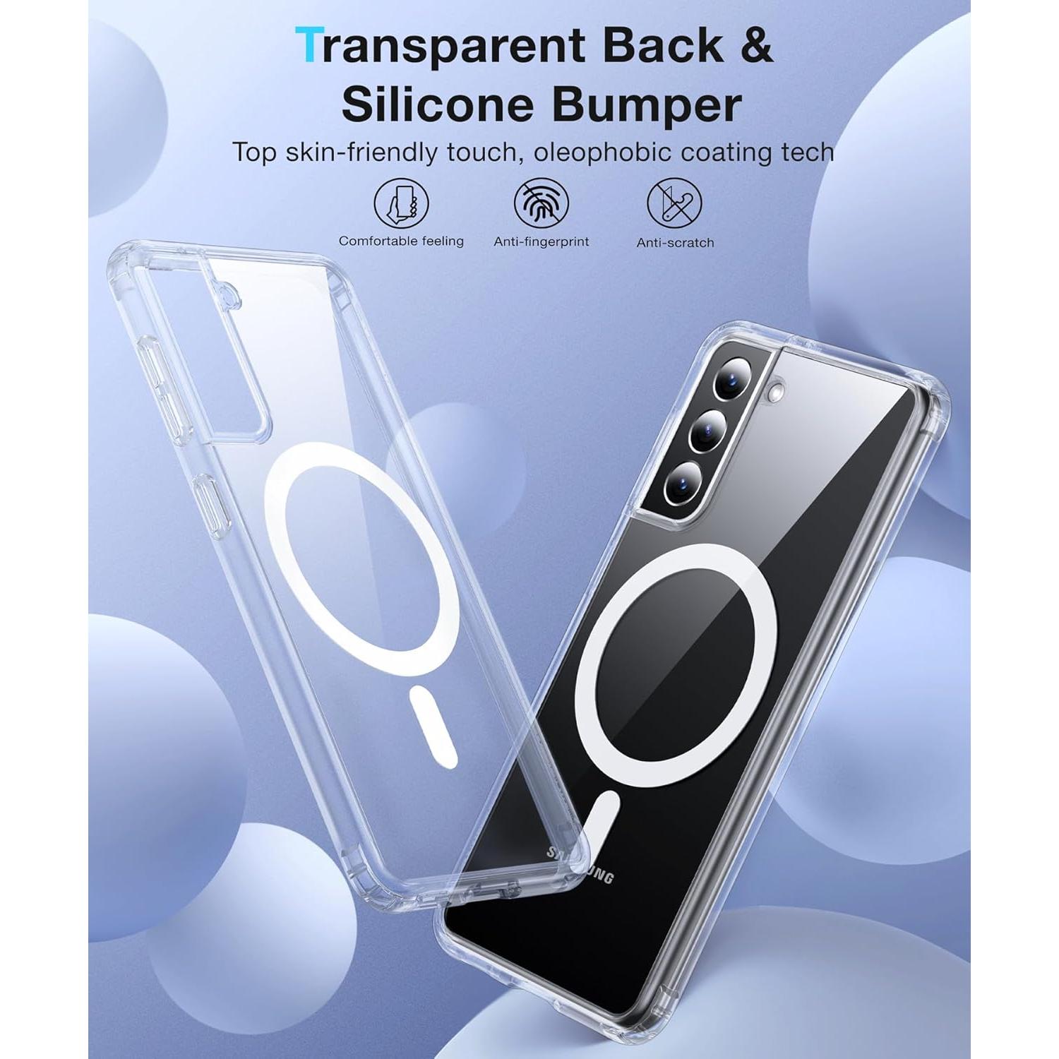 Funda Magnética para Samsung Galaxy S21 FNDMIL Transparente