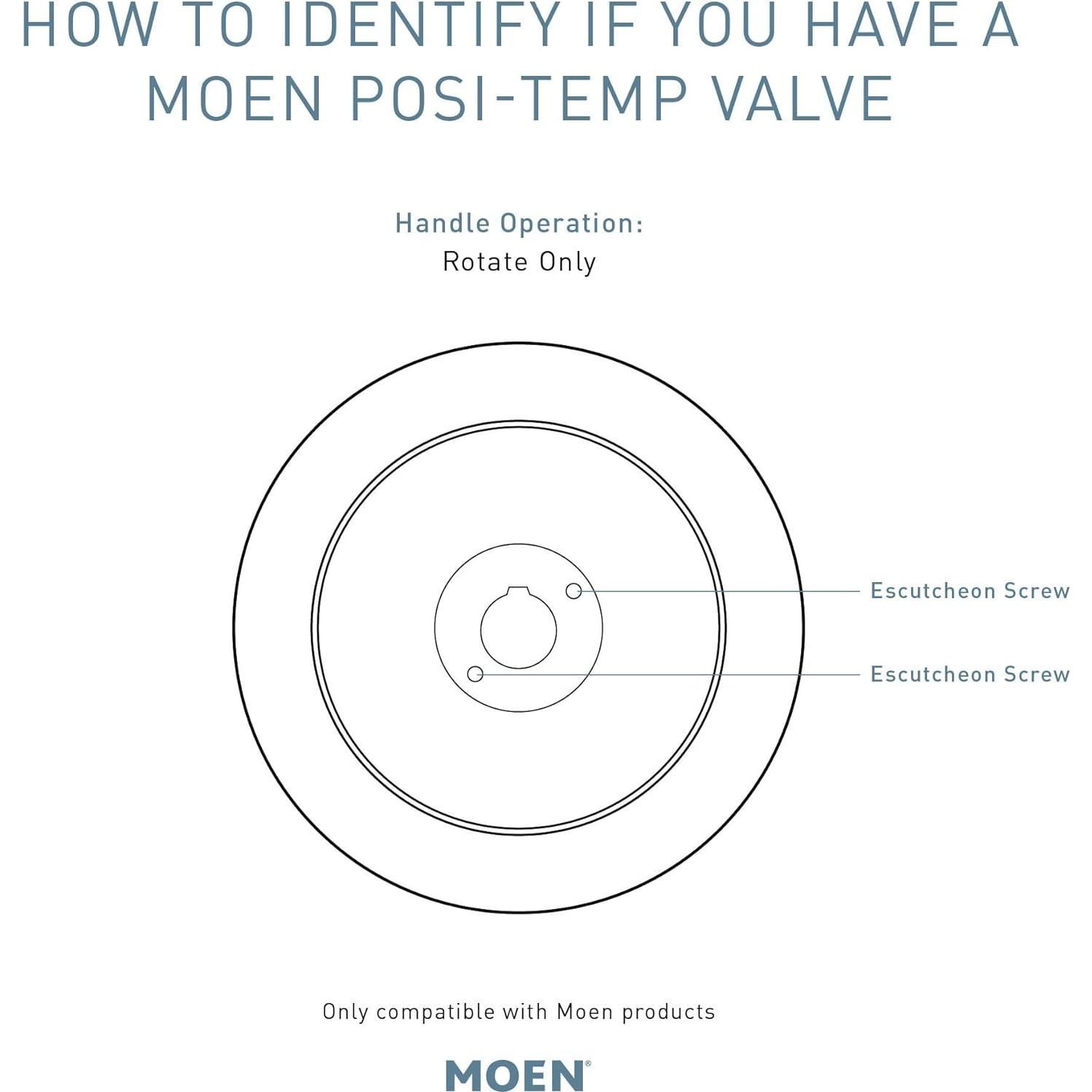 Manija de Válvula Moen Gibson Negro Mate Trim T2901BL