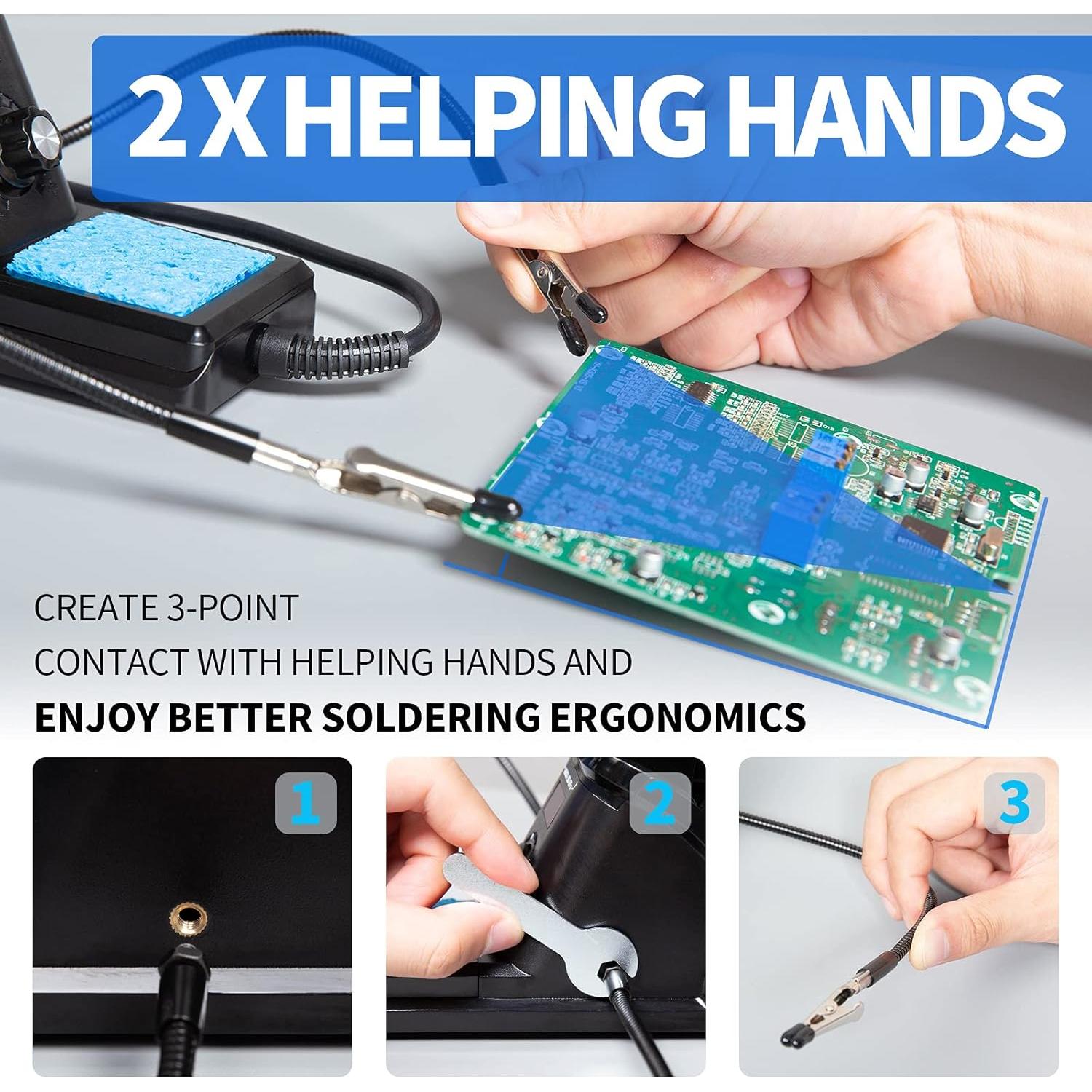 Estación de Soldadura YIHUA 926 III 60W Digital con Accesorios