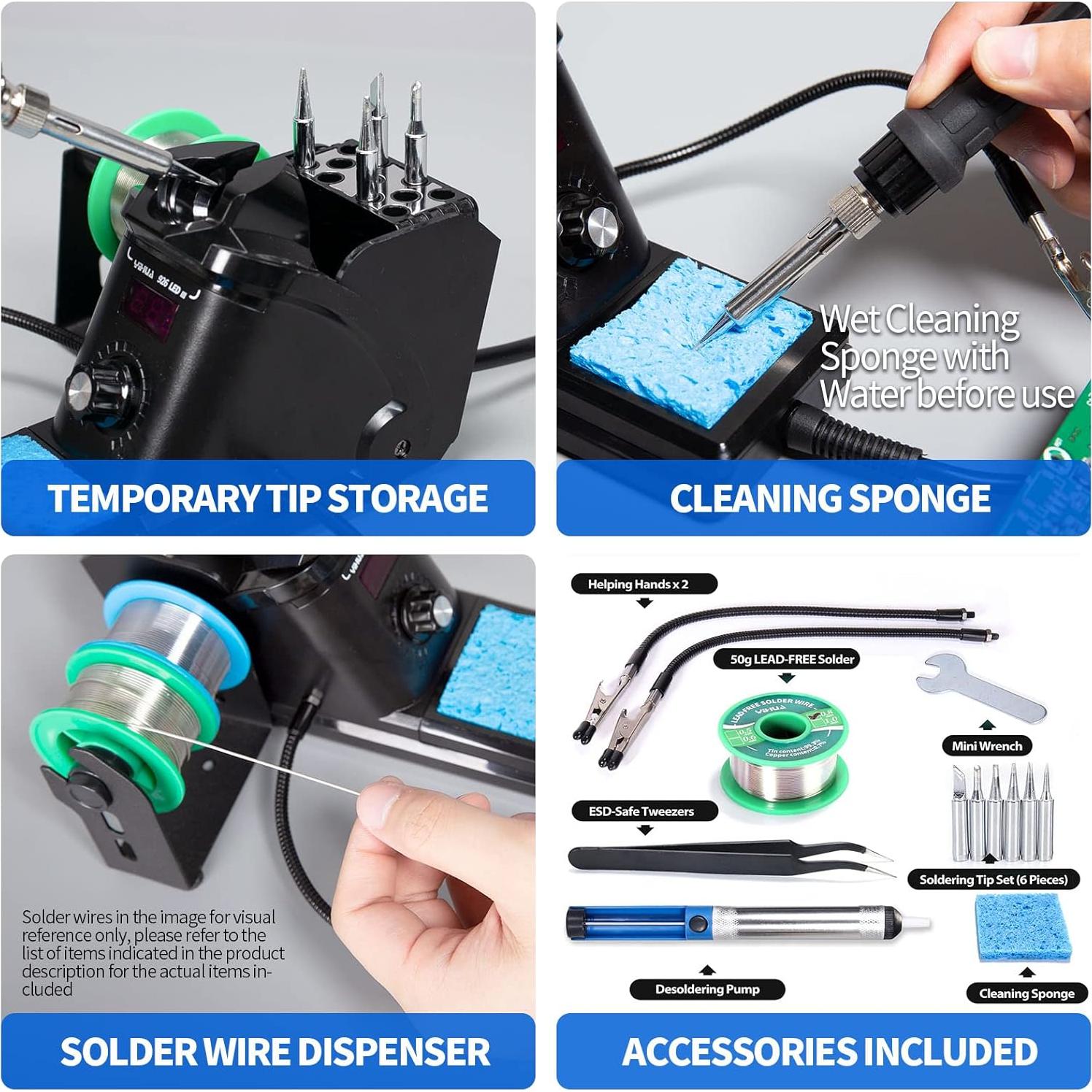 Estación de Soldadura YIHUA 926 III 60W Digital con Accesorios