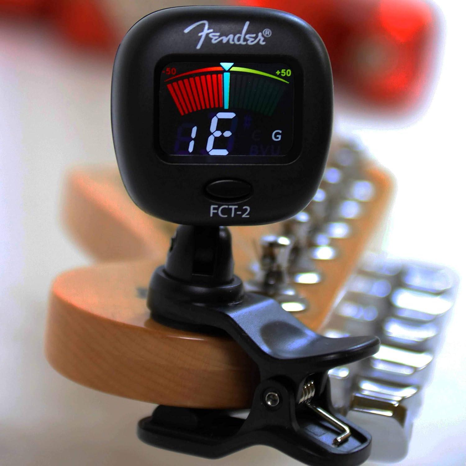 Afinador Clip-On Fender FCT-2 para Guitarra y Bajo