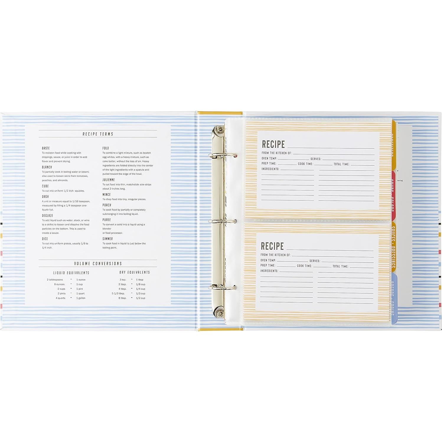 Carpeta de Recetas C.R. Gibson Bloom 21.5x23.7 cm Multicolor