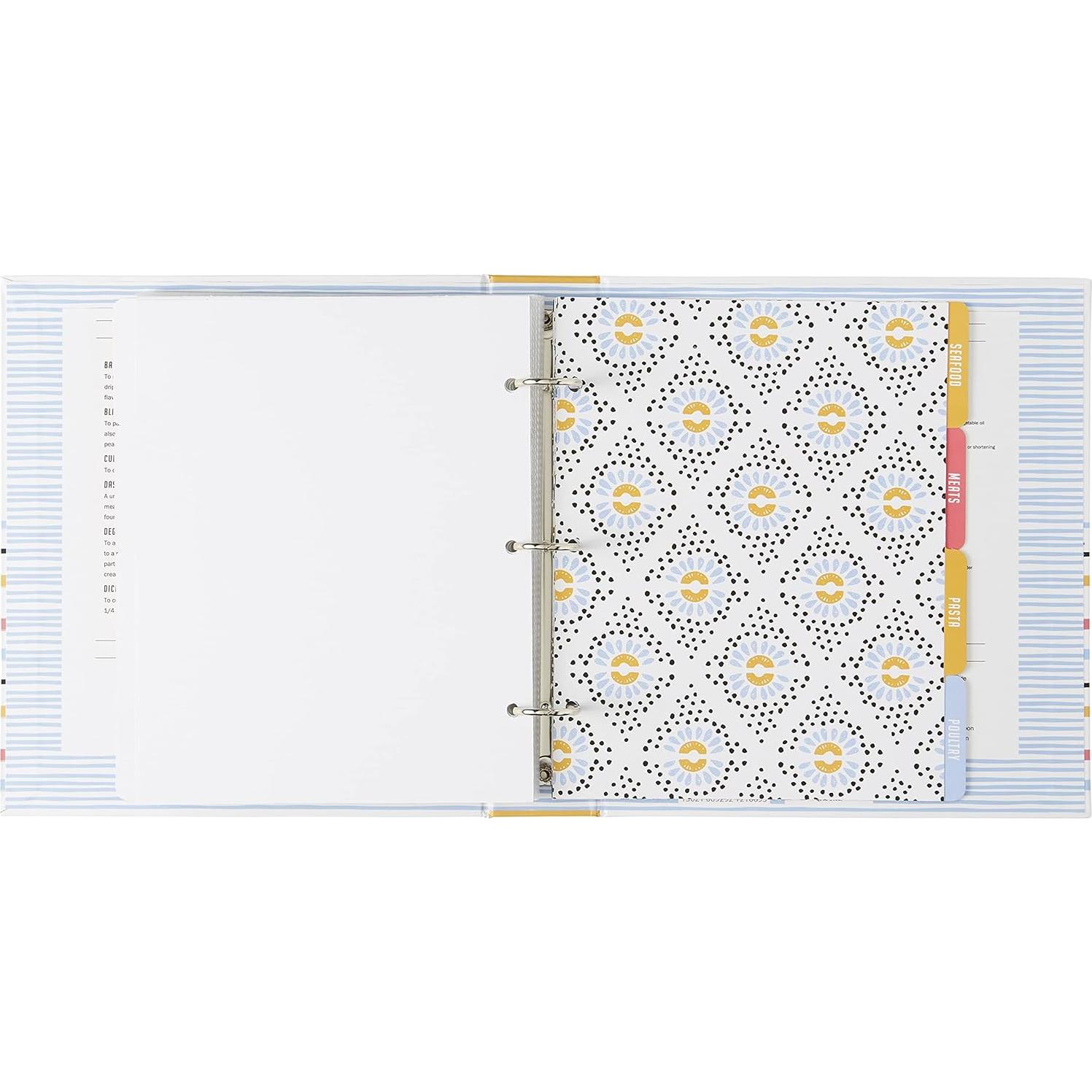 Carpeta de Recetas C.R. Gibson Bloom 21.5x23.7 cm Multicolor