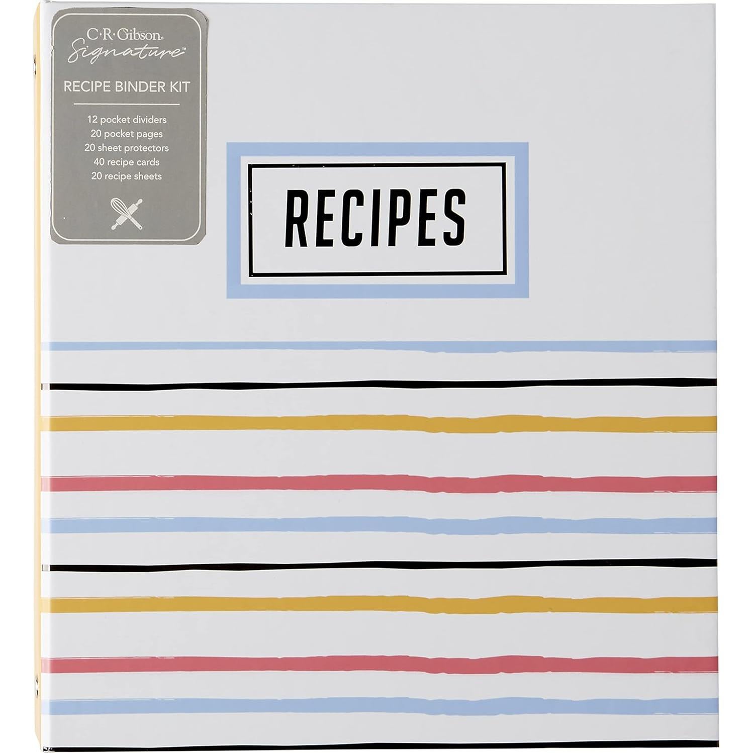 Carpeta de Recetas C.R. Gibson Bloom 21.5x23.7 cm Multicolor