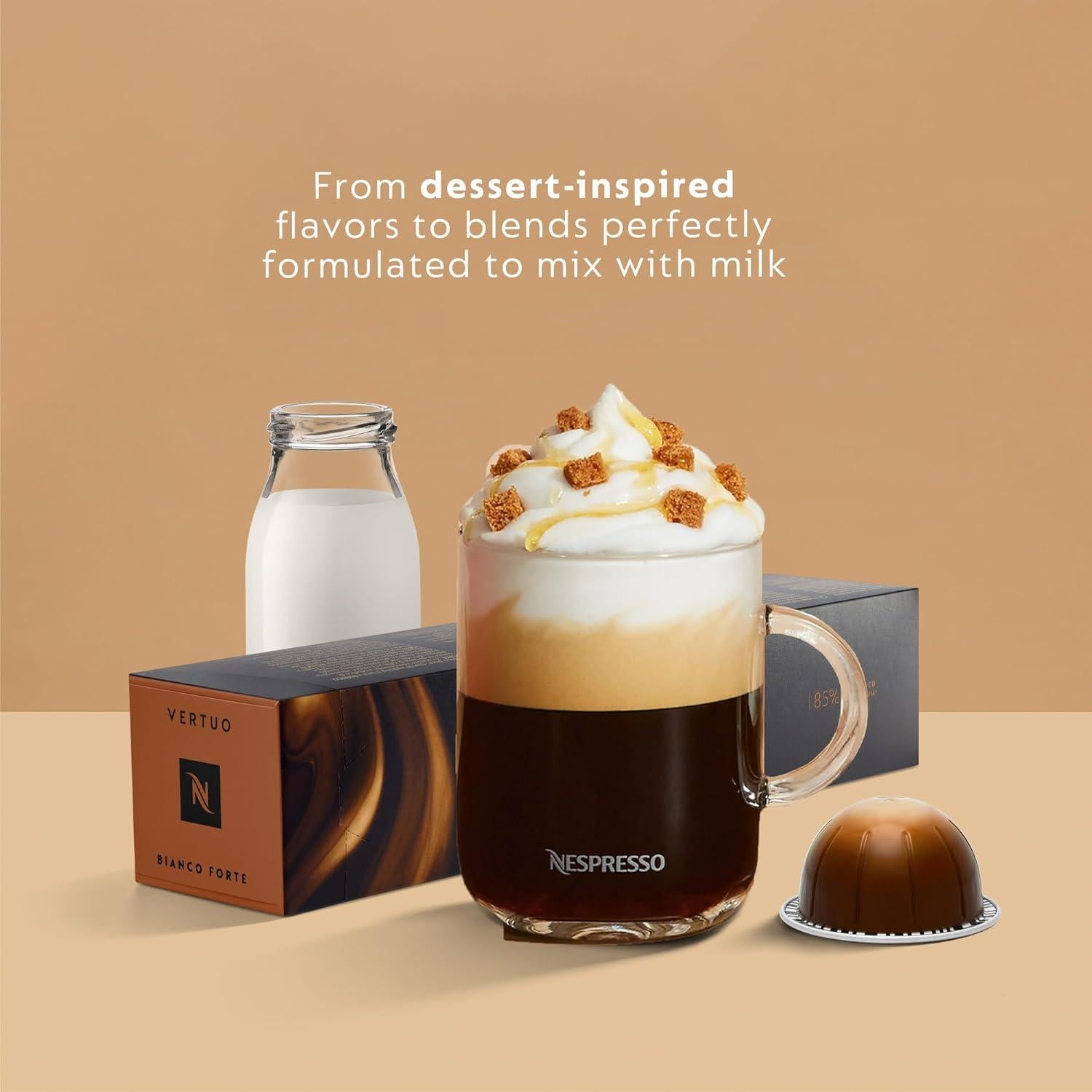 Cafetera Espresso Nespresso Vertuo Lattissima Blanca Automática