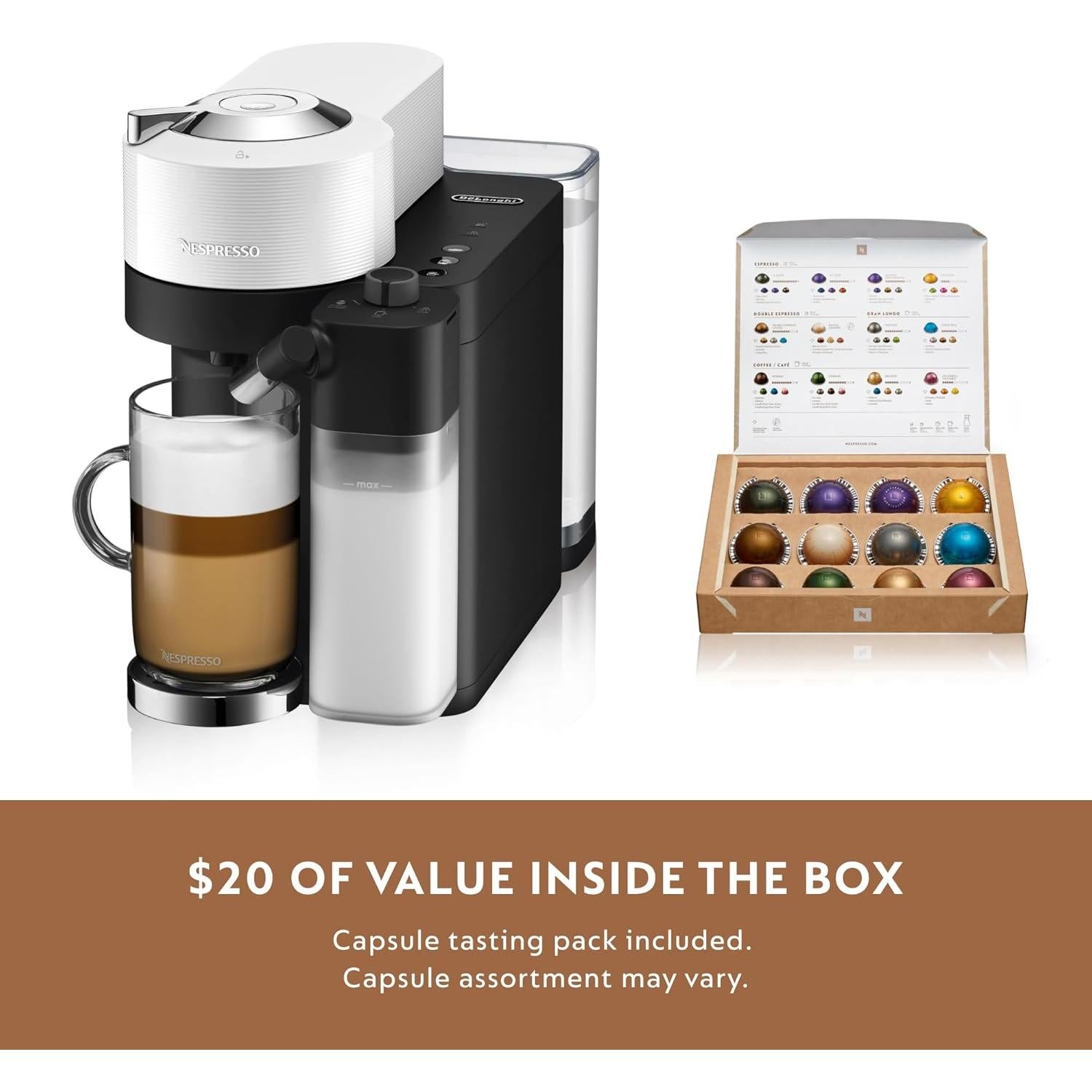 Cafetera Espresso Nespresso Vertuo Lattissima Blanca Automática